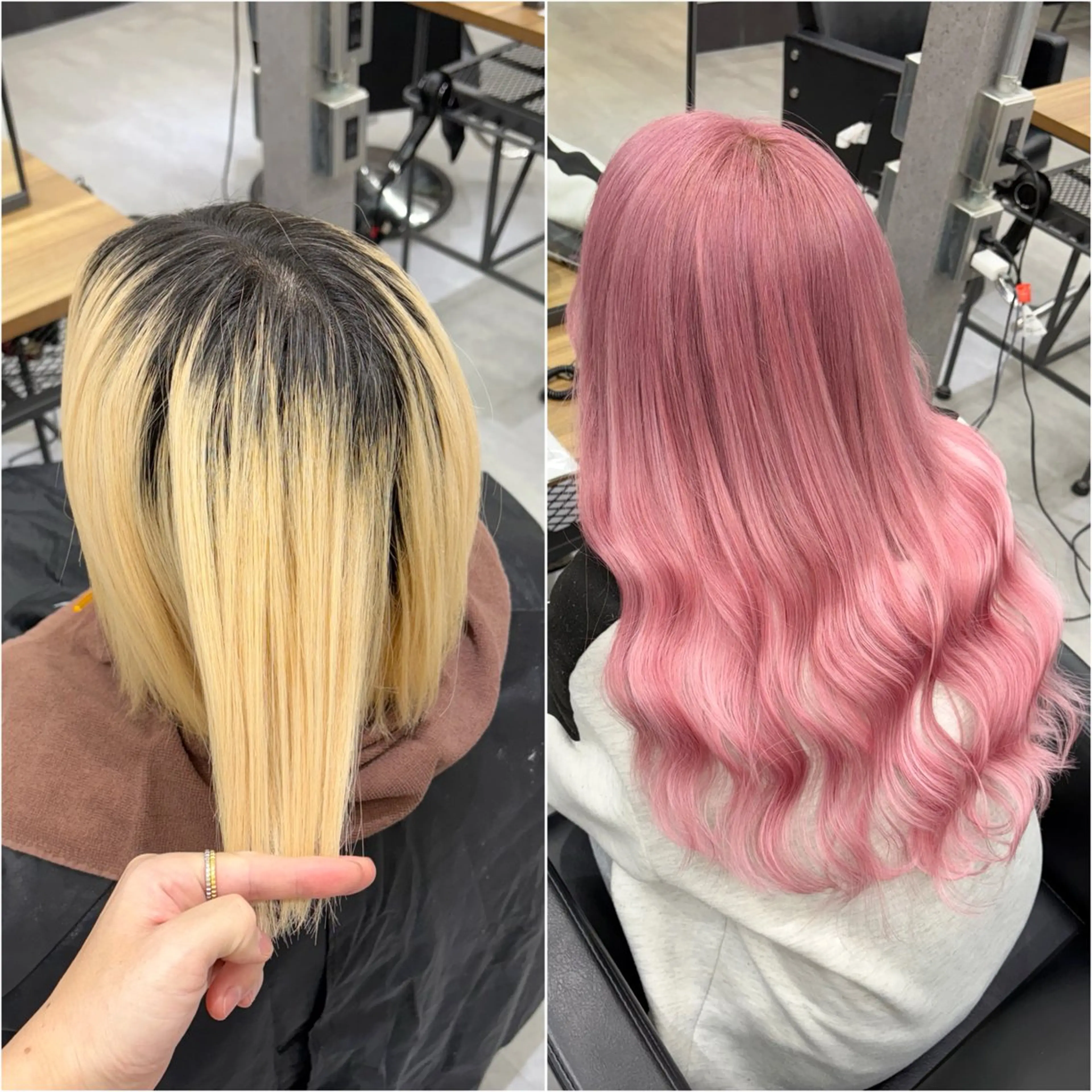 ロング カラー シールエクステ ダブルカラー ピンクカラー エクステ ヘアカラー トリートメント エクステ KEISUKE🐶 ブリーチ/エクステのヘアスタイル