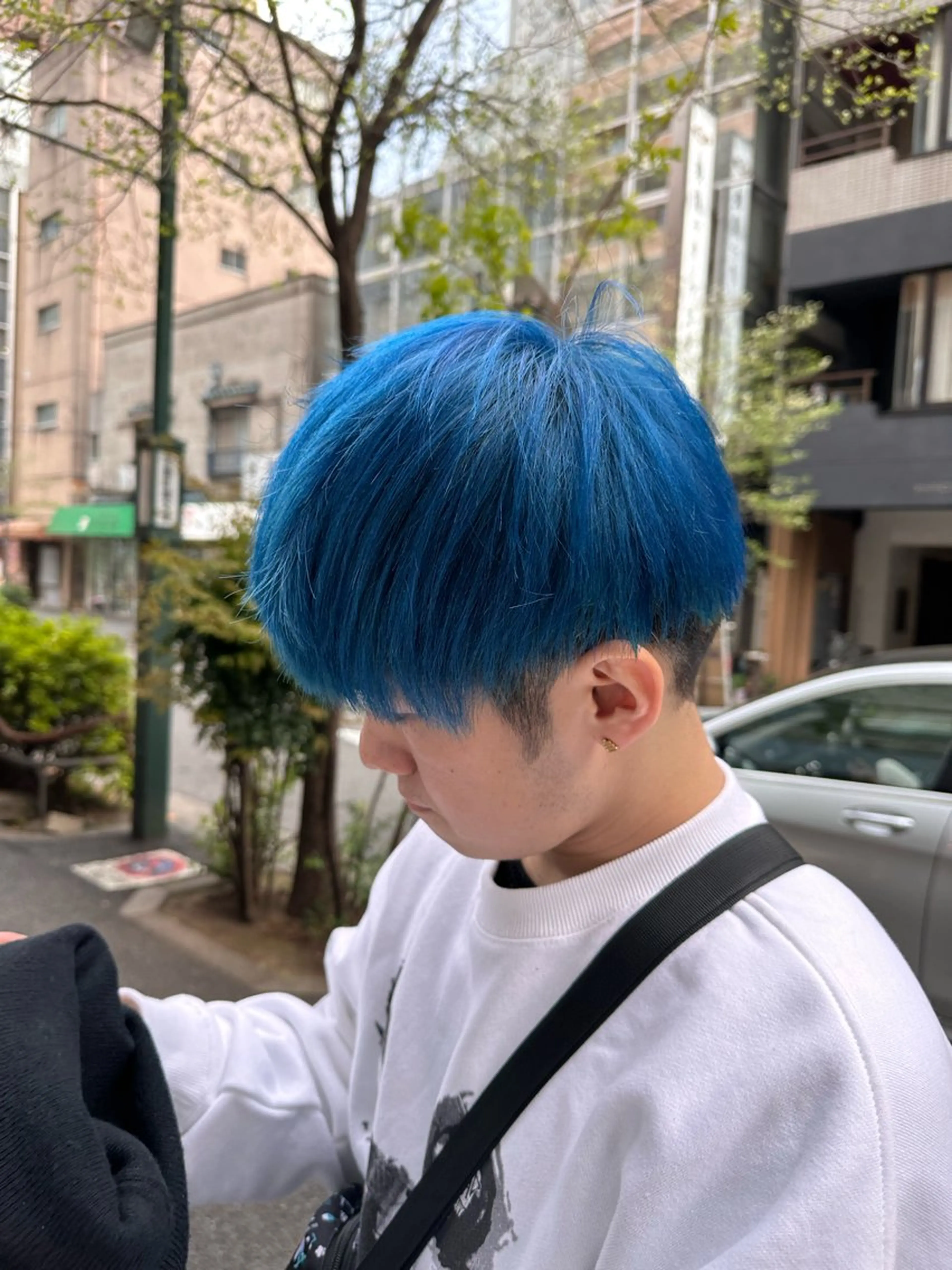 ショート カラー ブリーチ ブルーカラー ハイライトカラー ハイトーンカラー ハイライト カット ヘアカラー 髪質改善/縮毛矯正 ボブ/Ryuseiのヘアスタイル