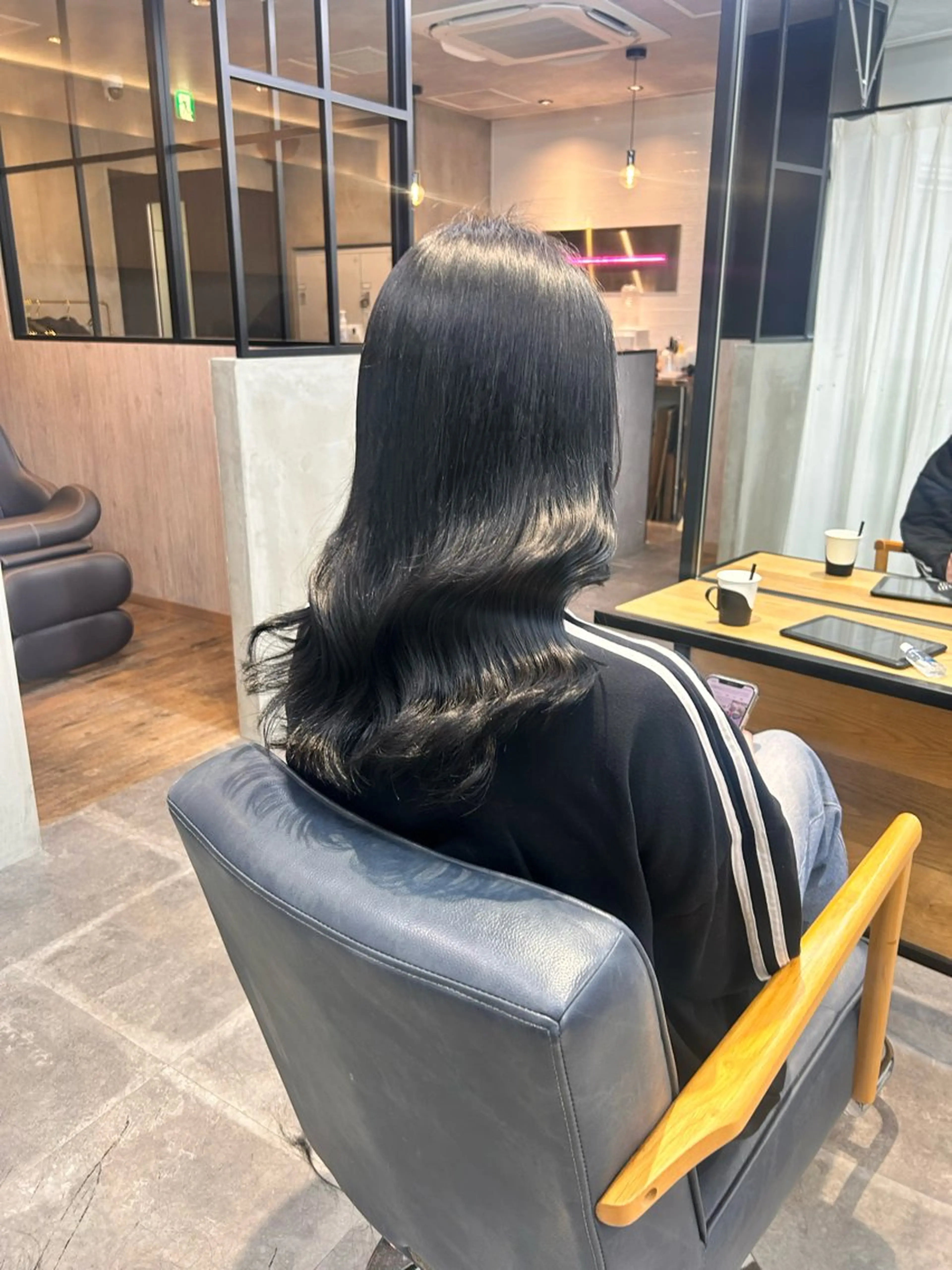 セミロング カラー 韓国×髪質改善カラー 💎hinaのヘアスタイル