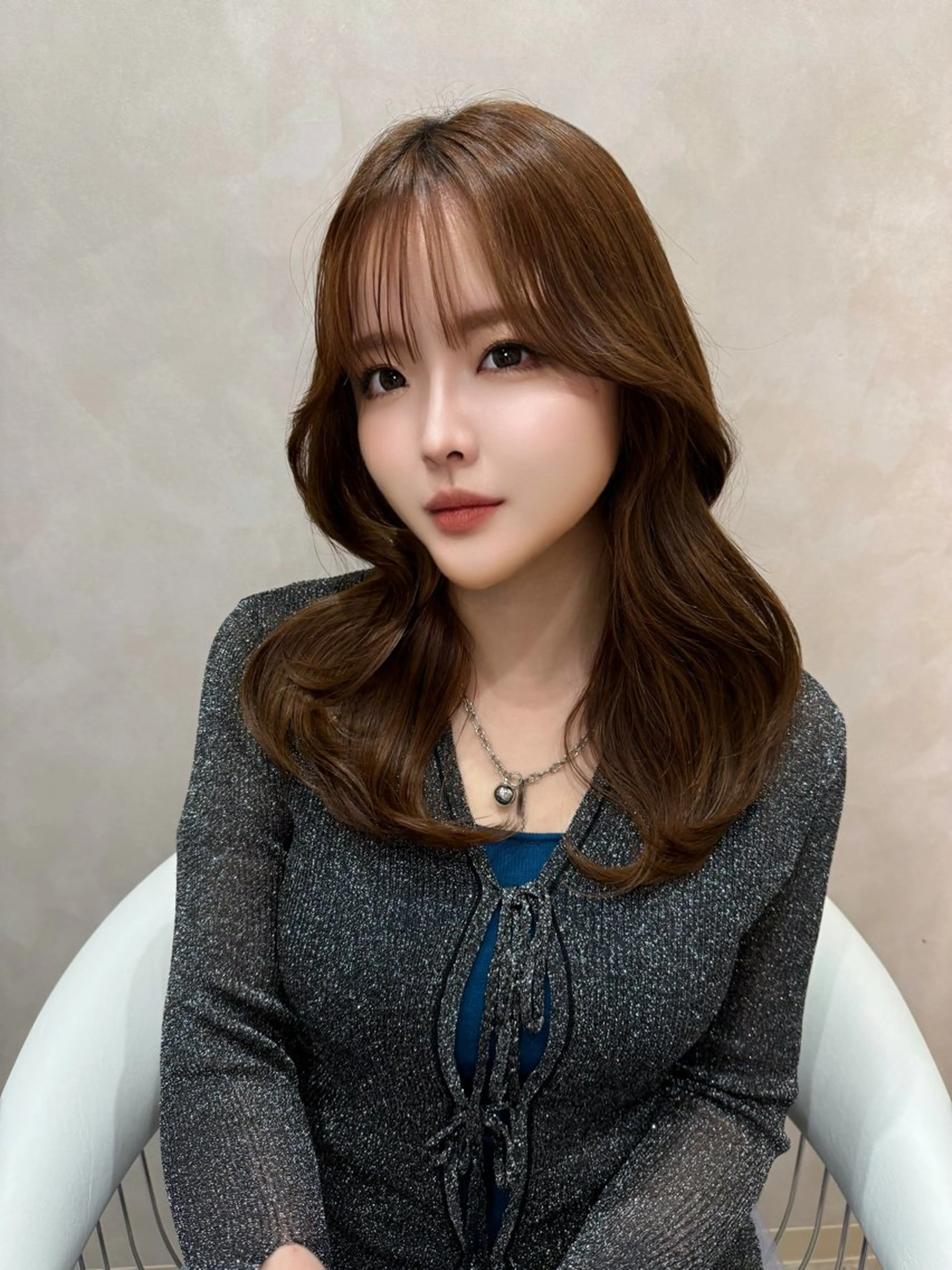 韓国風レイヤーカット✂️＋前髪縮毛矯正🌟の写真