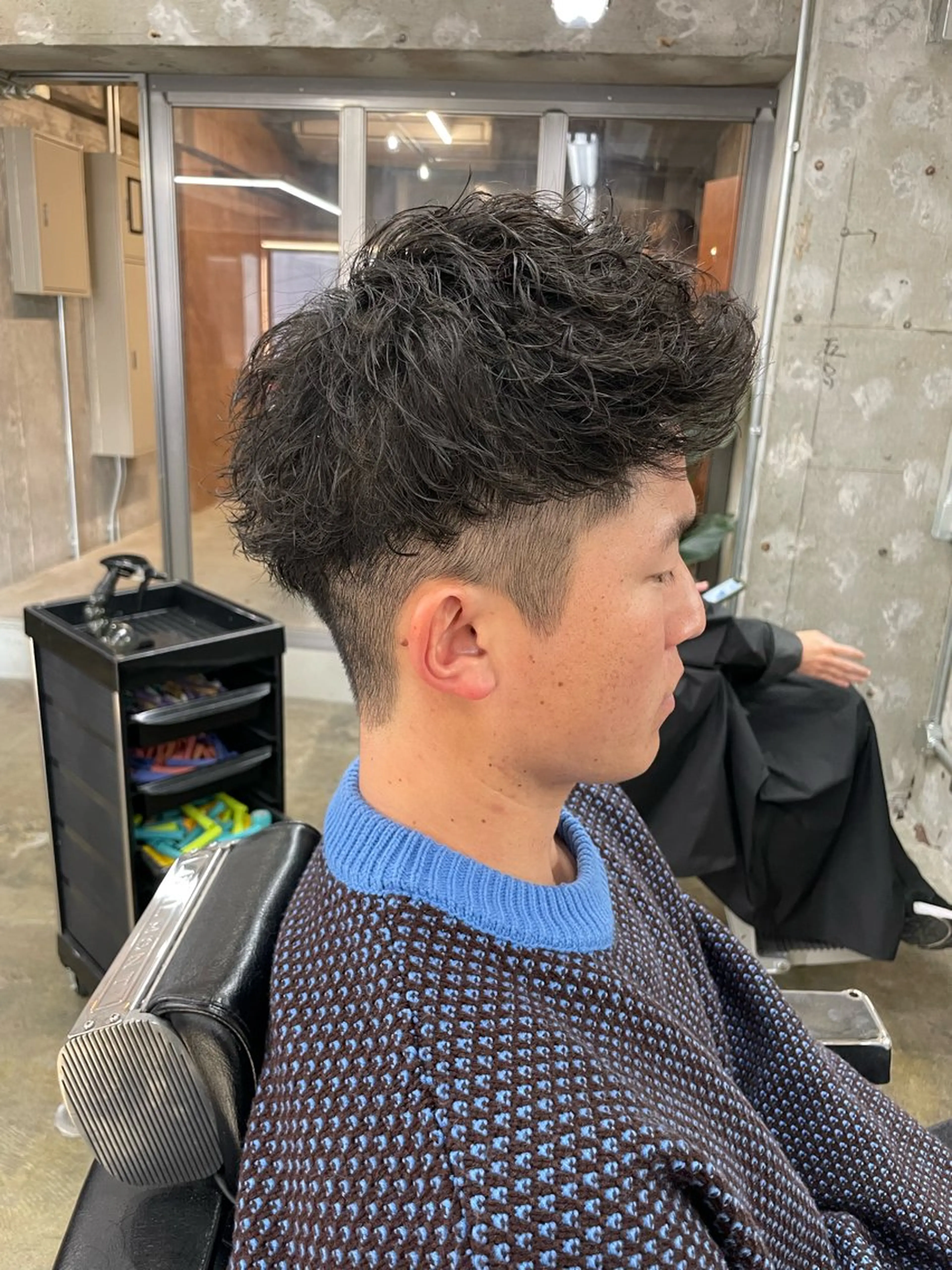 ショート カラー パーマ ヘアアレンジ メンズ カット パーマ トリートメント ヘアセット 亀井隆汰/メンズ専門 パーマ特化美容師のヘアスタイル