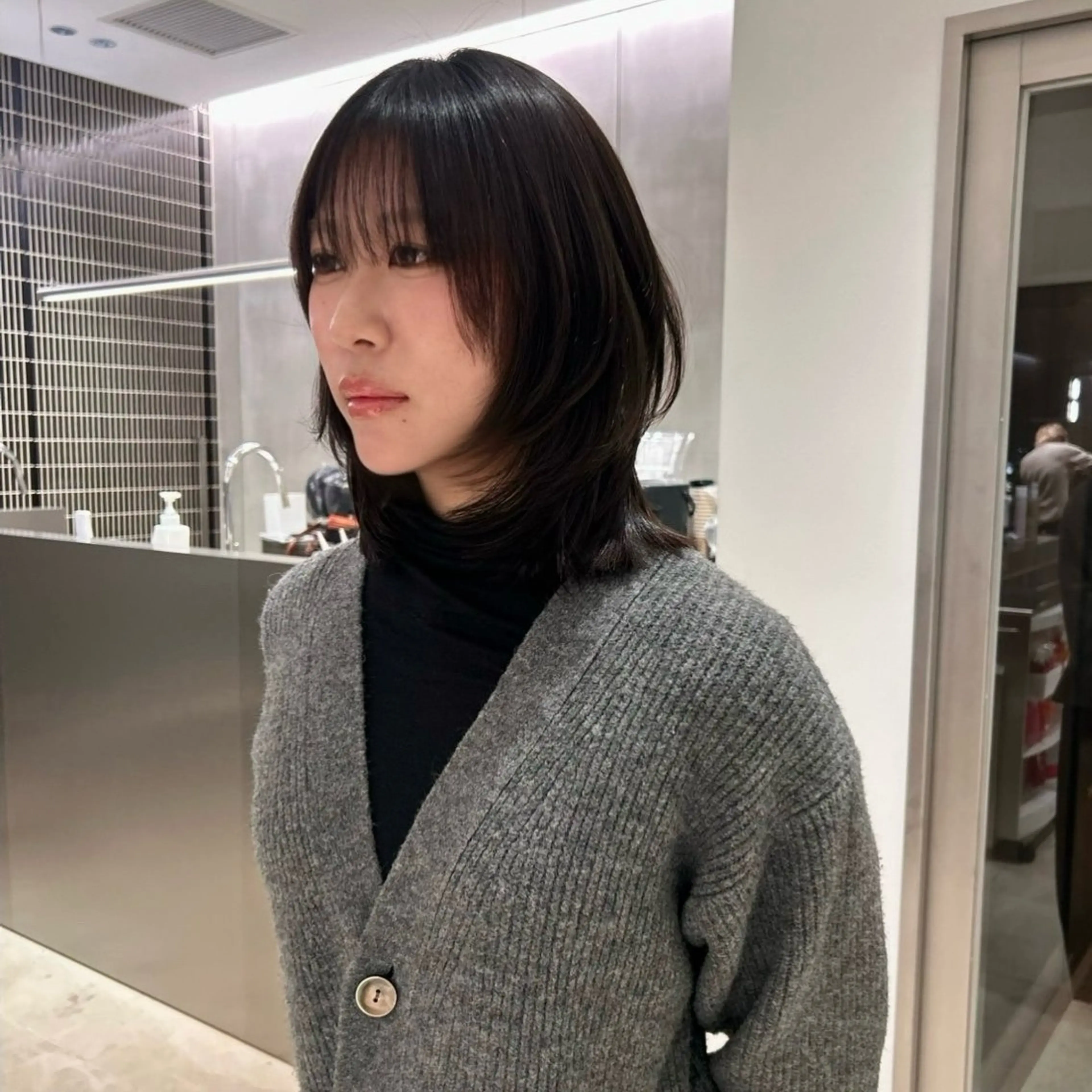 ミディアム レイヤーカット カット ヘアカラー Wカラー/ボブ/ カット /Rinoのヘアスタイル