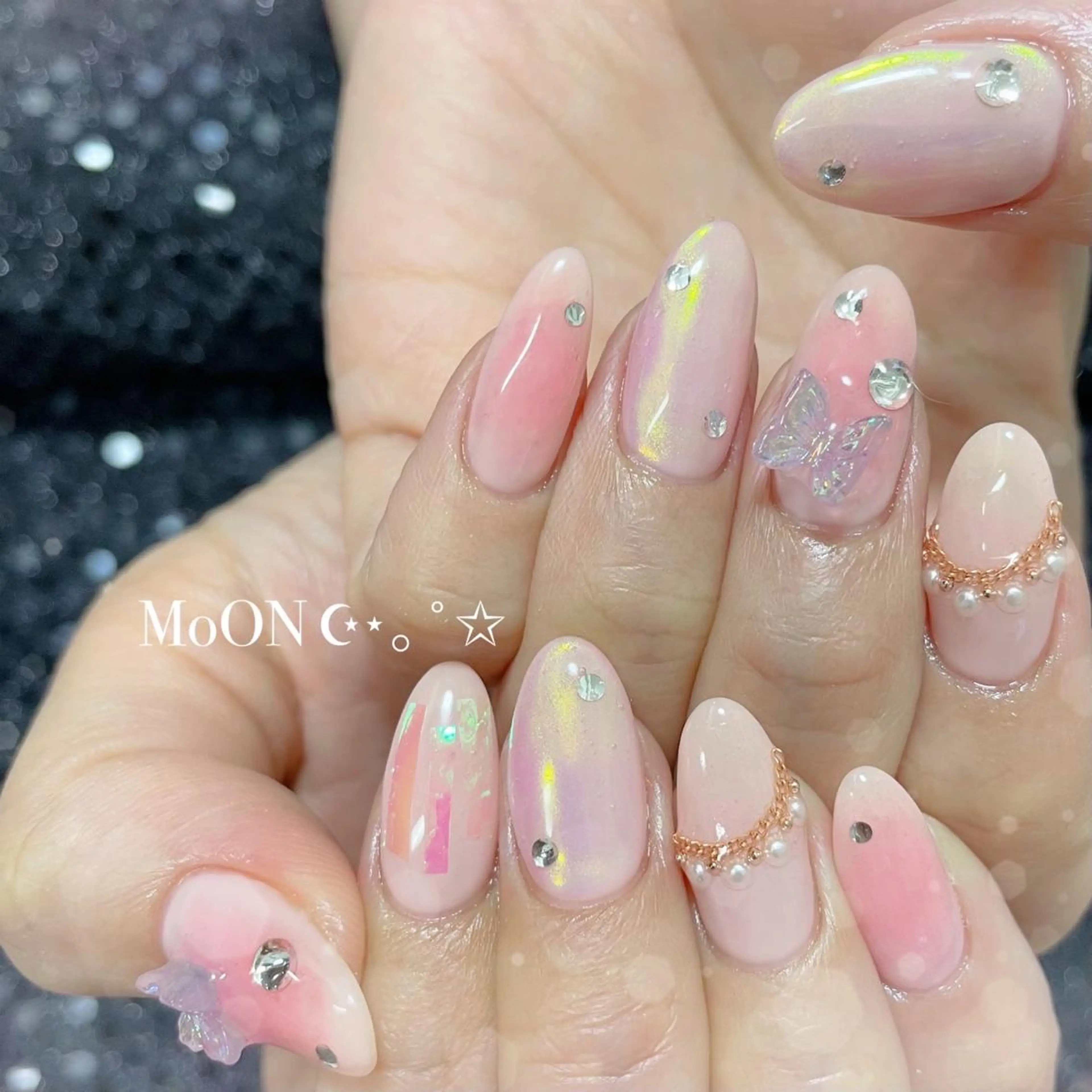 ネイル ハンドネイル ハンドケア MoON...❤︎ MeGuのネイルデザイン