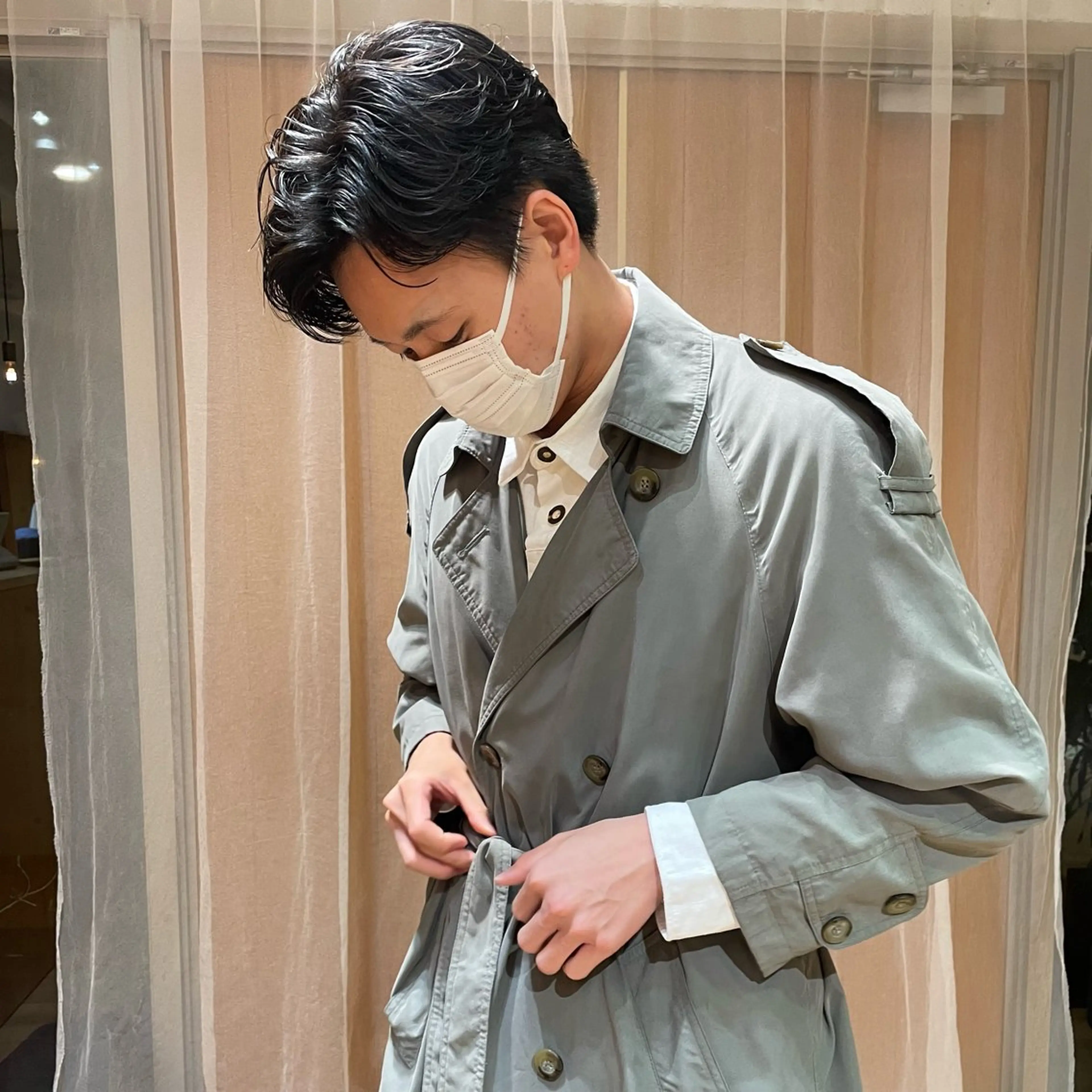 パーマ メンズ メンズパーマ カット 大橋 芽衣のヘアスタイル