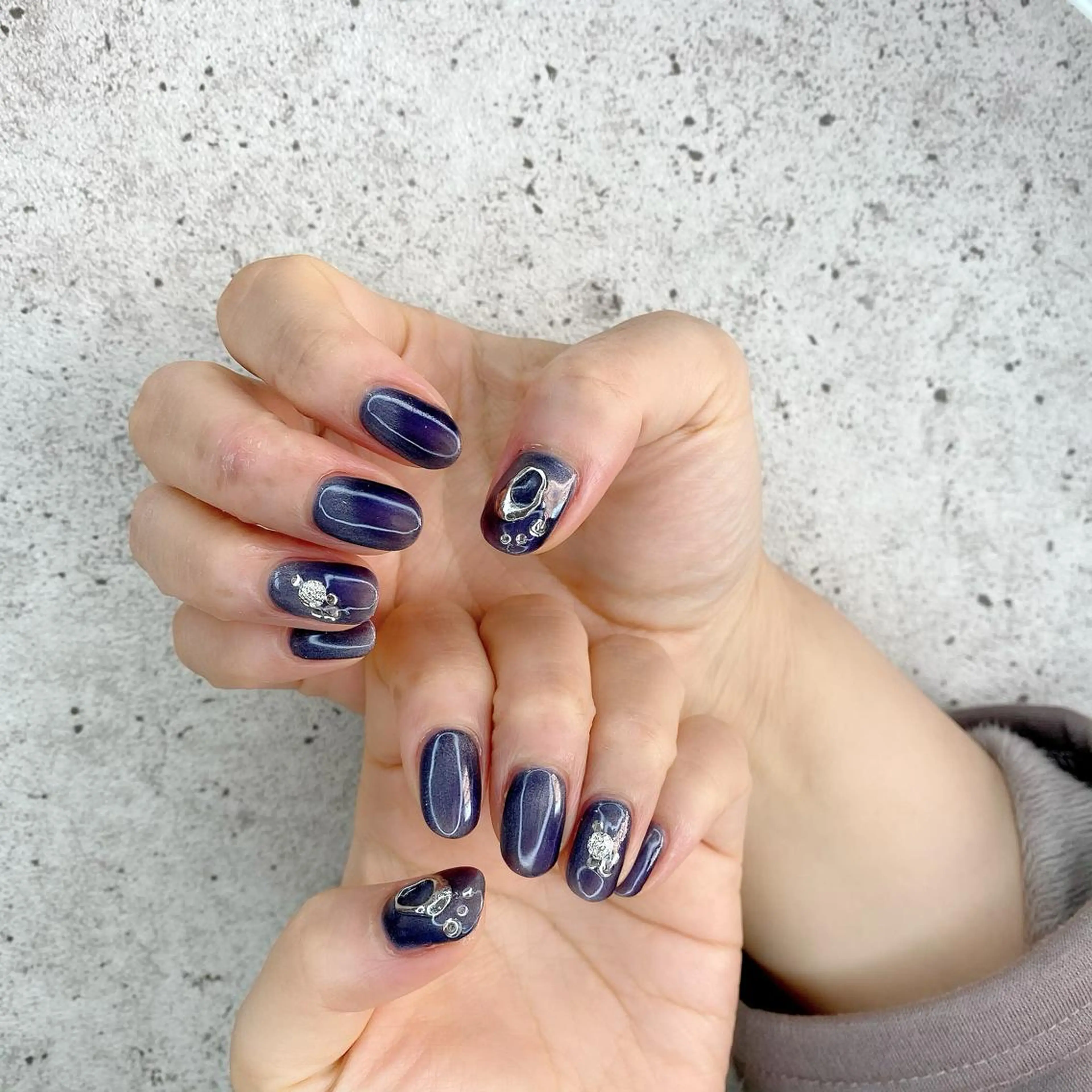 ミディアム カラー パーマ ヘアアレンジ メンズ キッズ ネイル マツエク・マツパ Salon Ｋのネイルデザイン