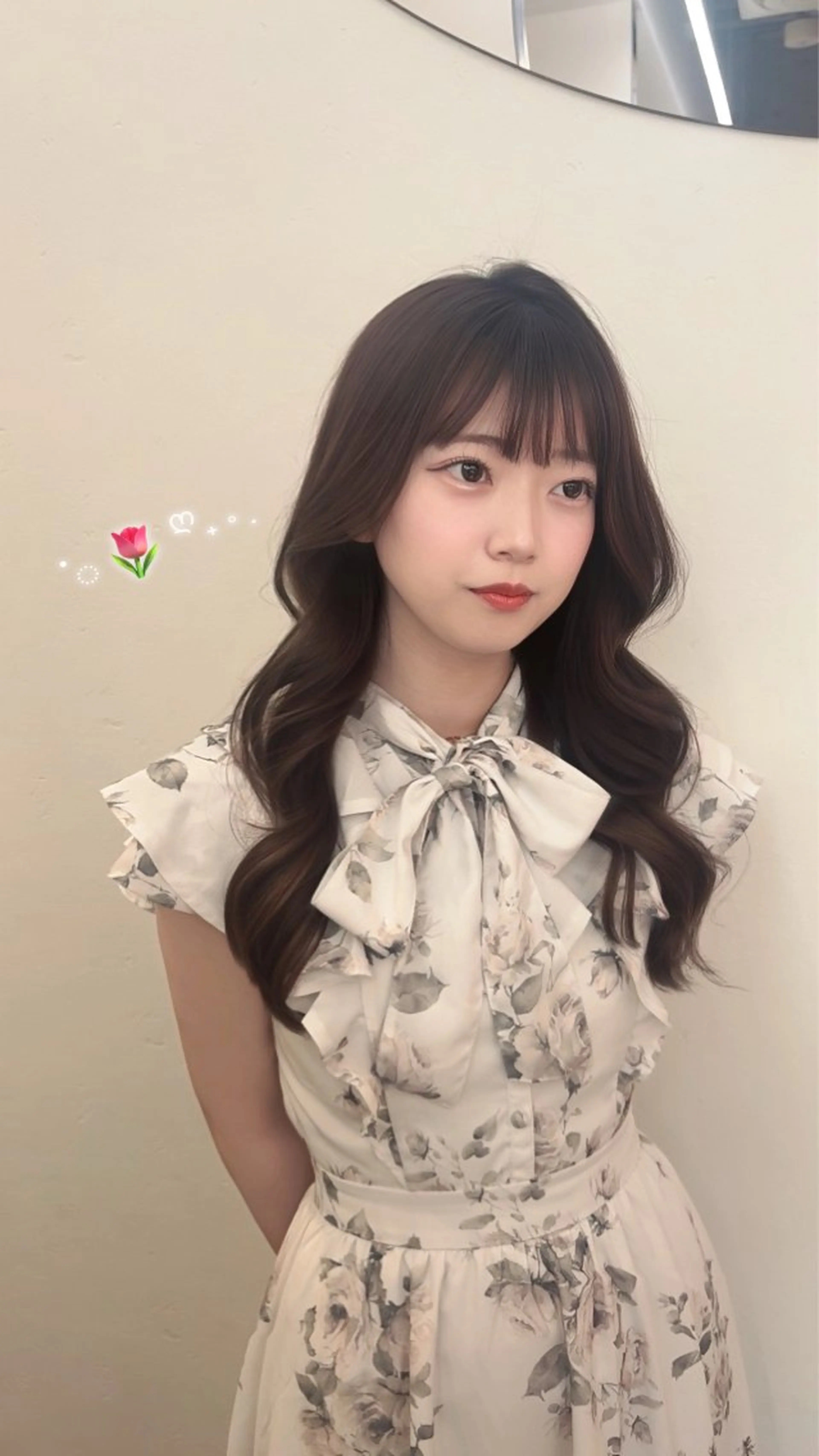 セミロング 韓国風ヘア レイヤーカット ♥kanaのヘアスタイル