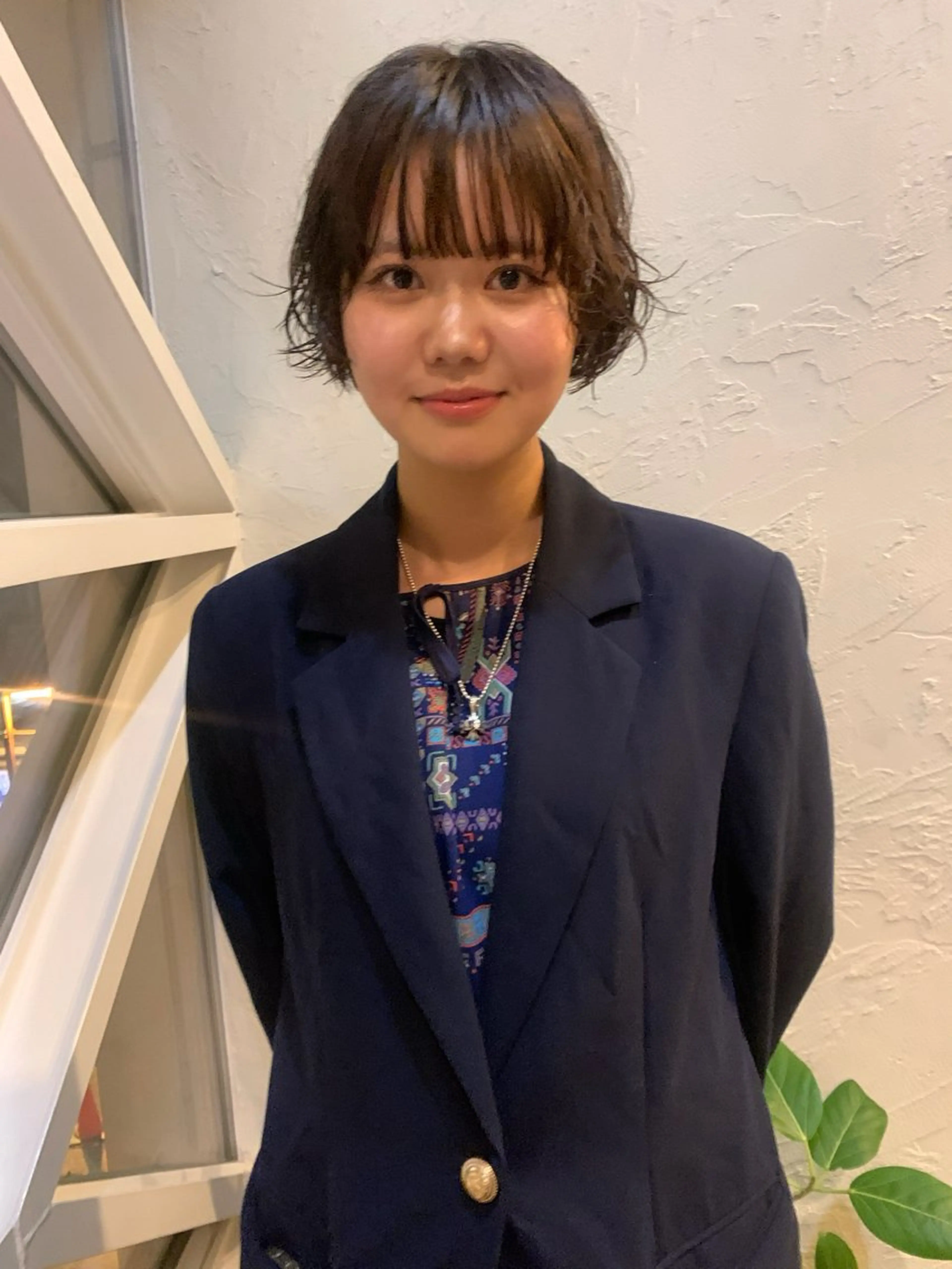 ショート パーマ 庄司 朱里のヘアスタイル