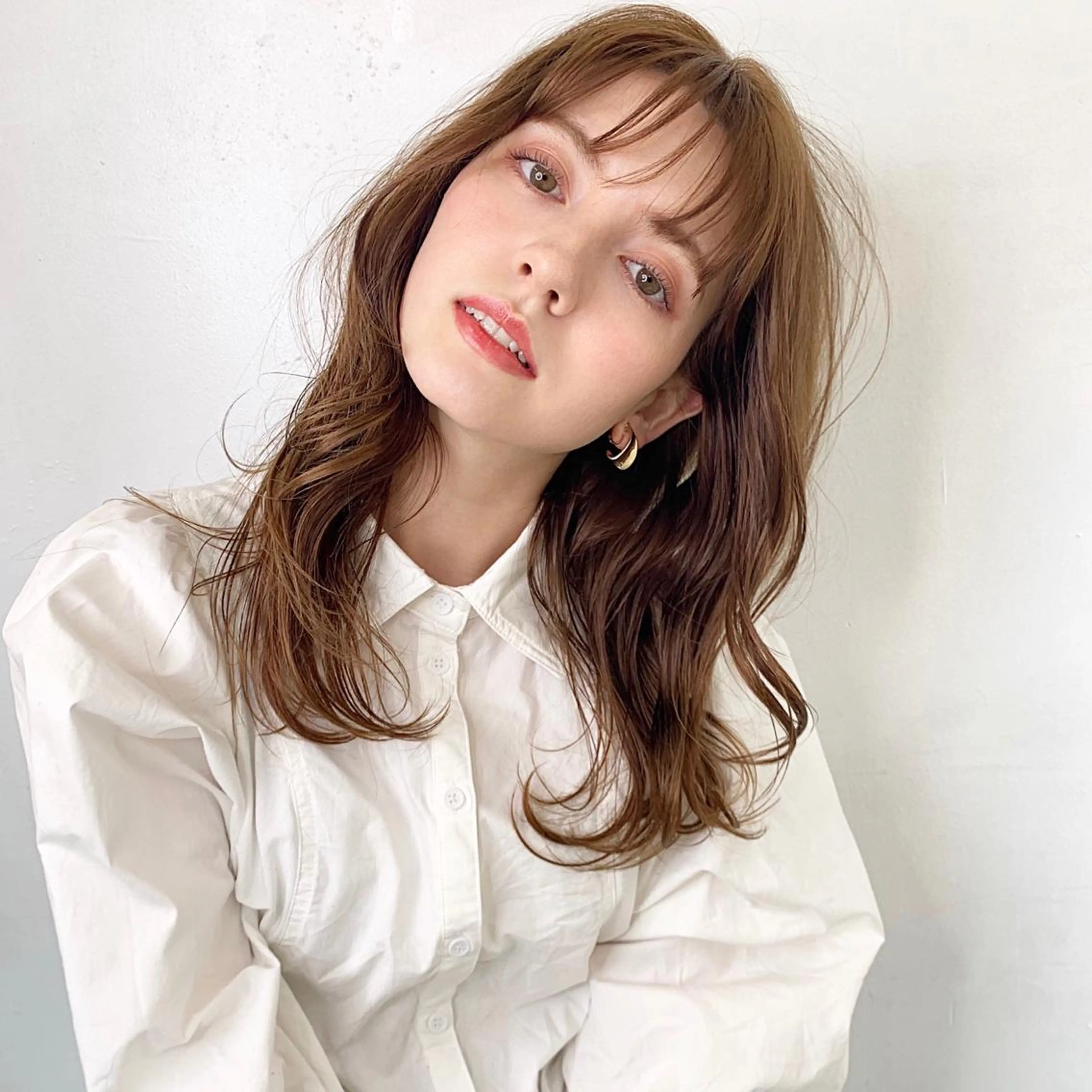 ロング カラー カット ヘアカラー Sana / 韓国ヘア / カラーのヘアスタイル