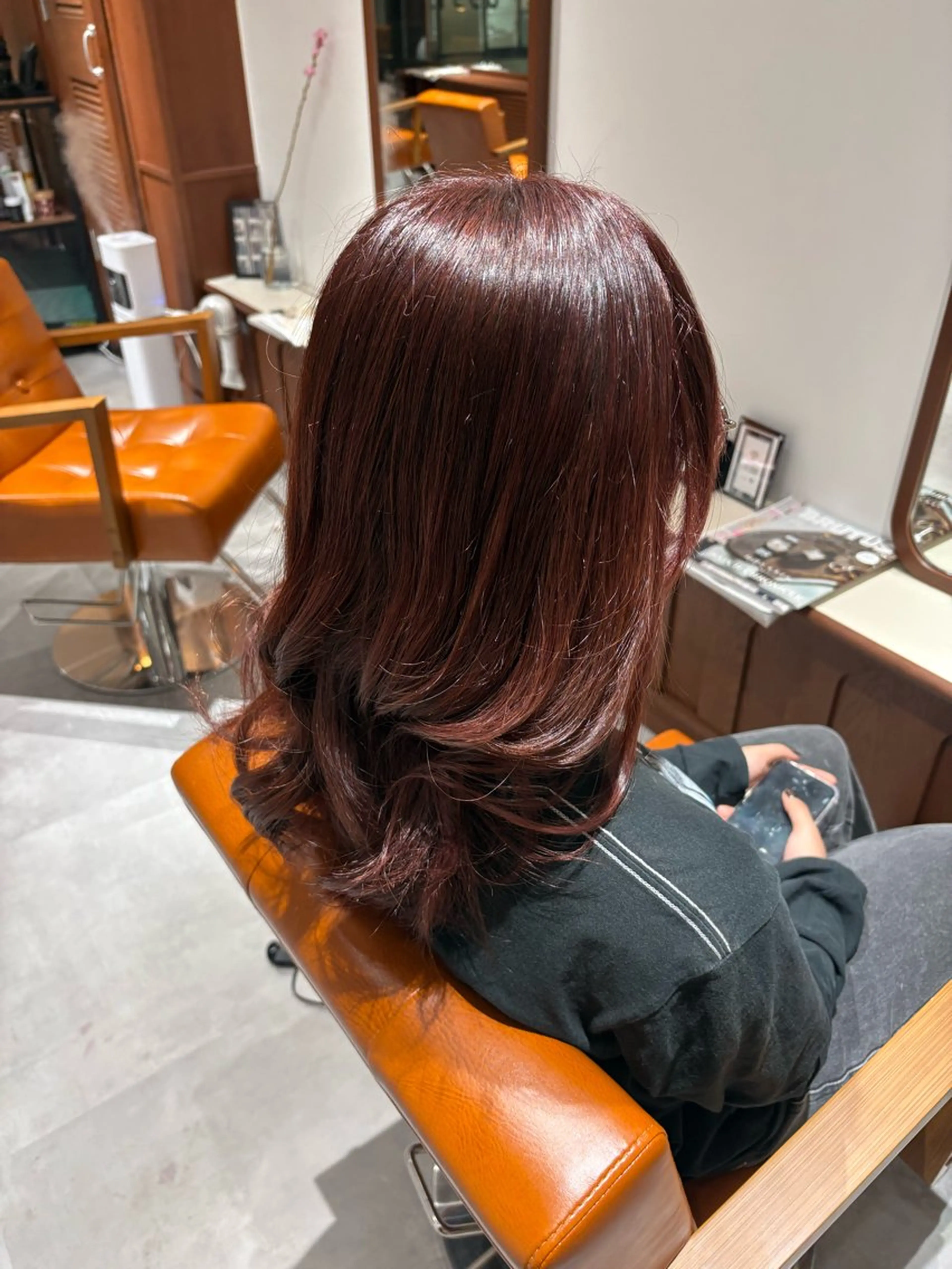 セミロング カラー ヘアアレンジ ショートボブ ボブ くびれヘア 顔まわりレイヤー 顔周りカット ヘアカラー 小西海青 ✨モデル様募集✨️のヘアスタイル