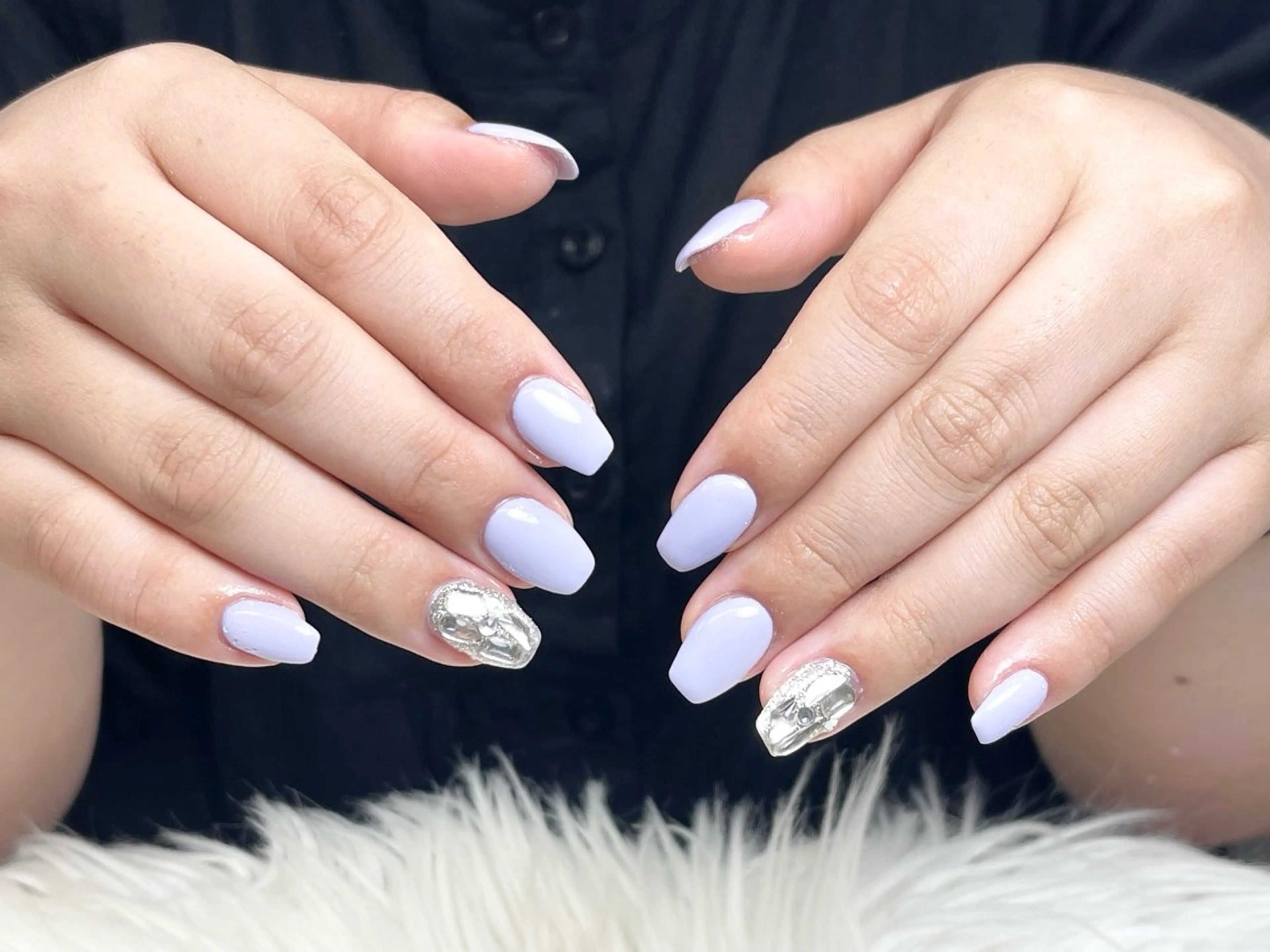 メンズ ネイル アートネイル フレンチネイル ジェルネイル キラキラネイル パラジェル ハンドネイル Bloom スカルプ専門店のネイルデザイン