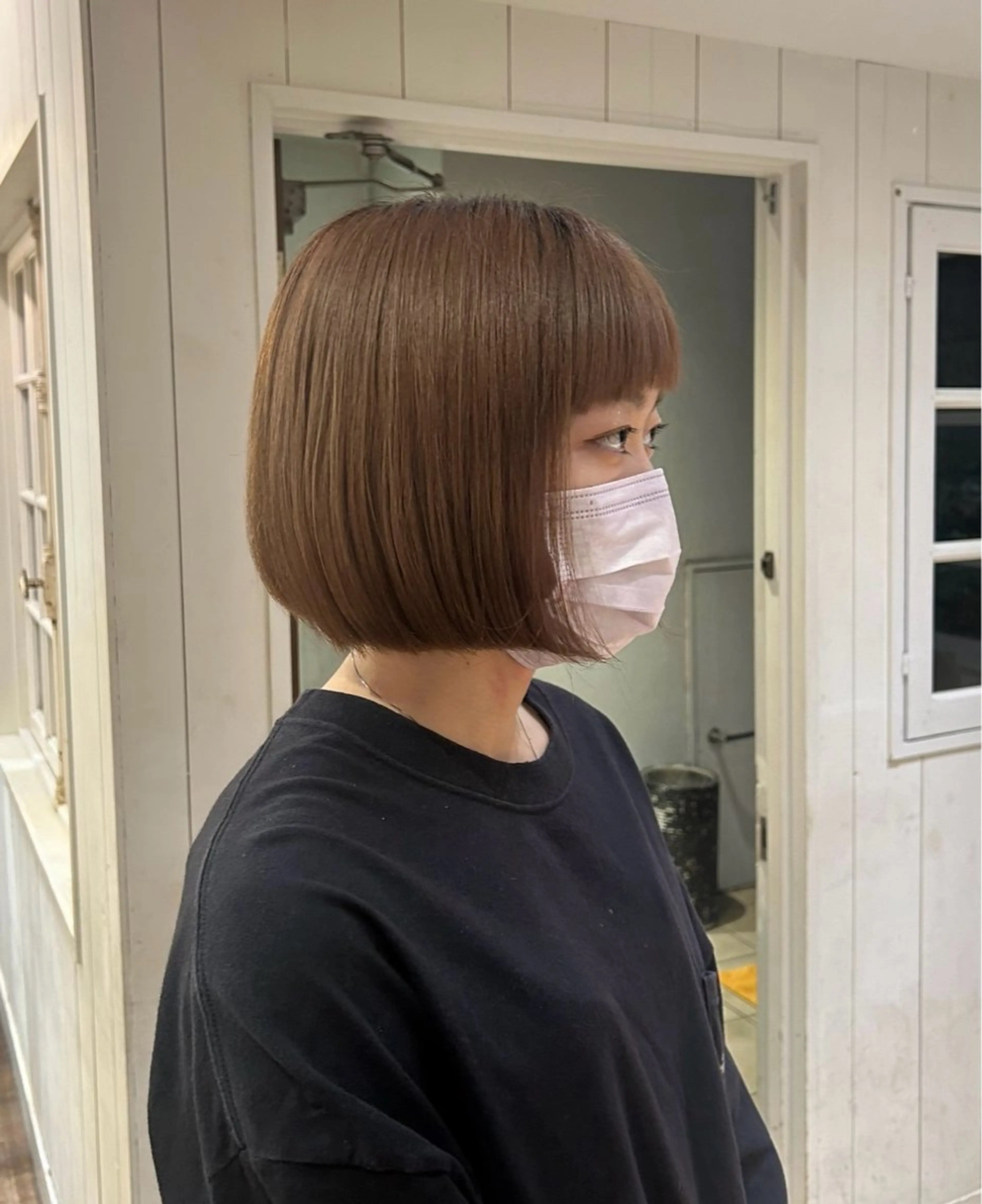 ショート 丸みショート ボブ ショートヘア ショートカット 募集🌿村岡夢咲のヘアスタイル