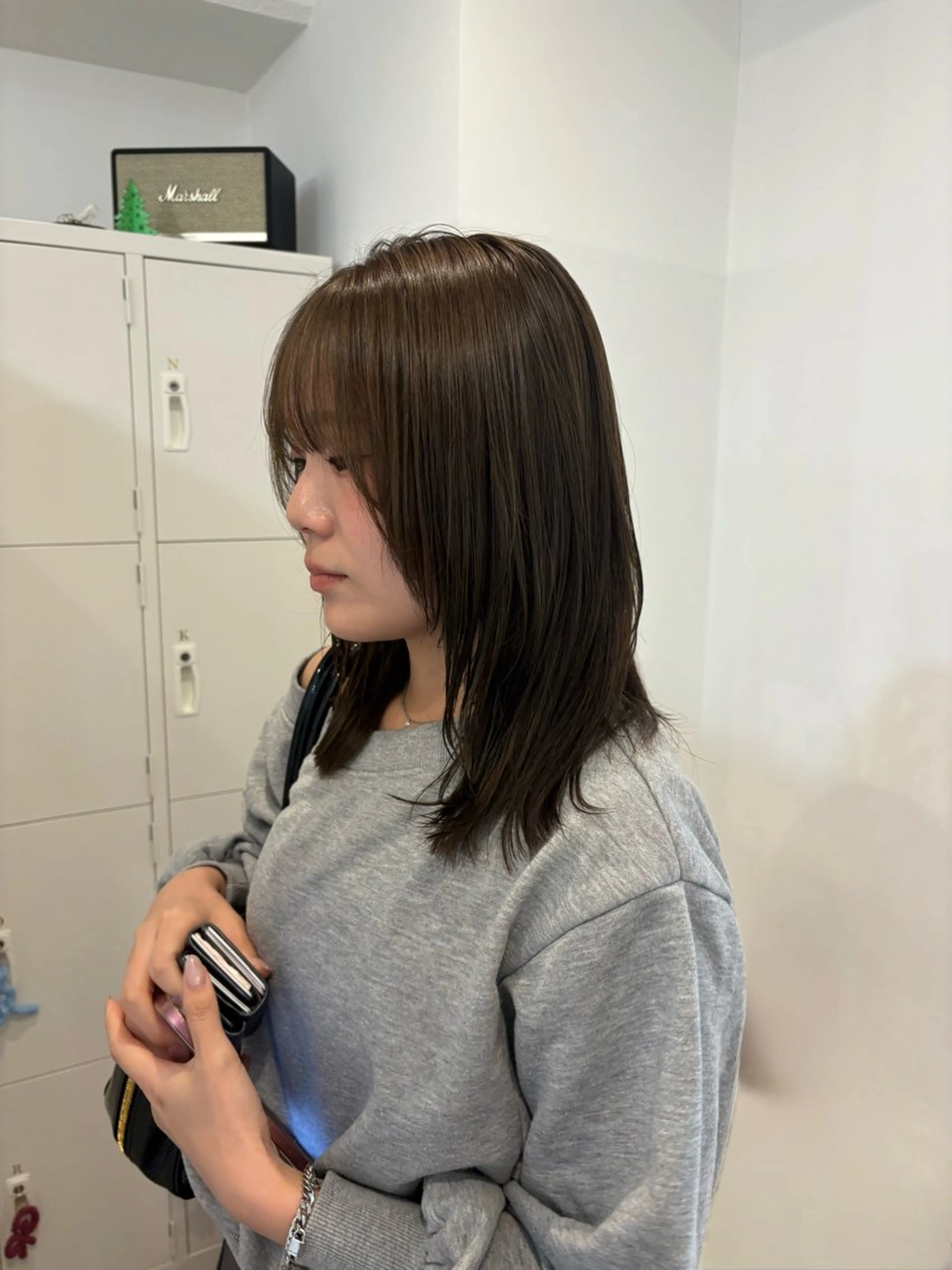 ミディアム カラー カット ヘアカラー 梅田/柔らかカラー/ オオハシ リナコのヘアスタイル