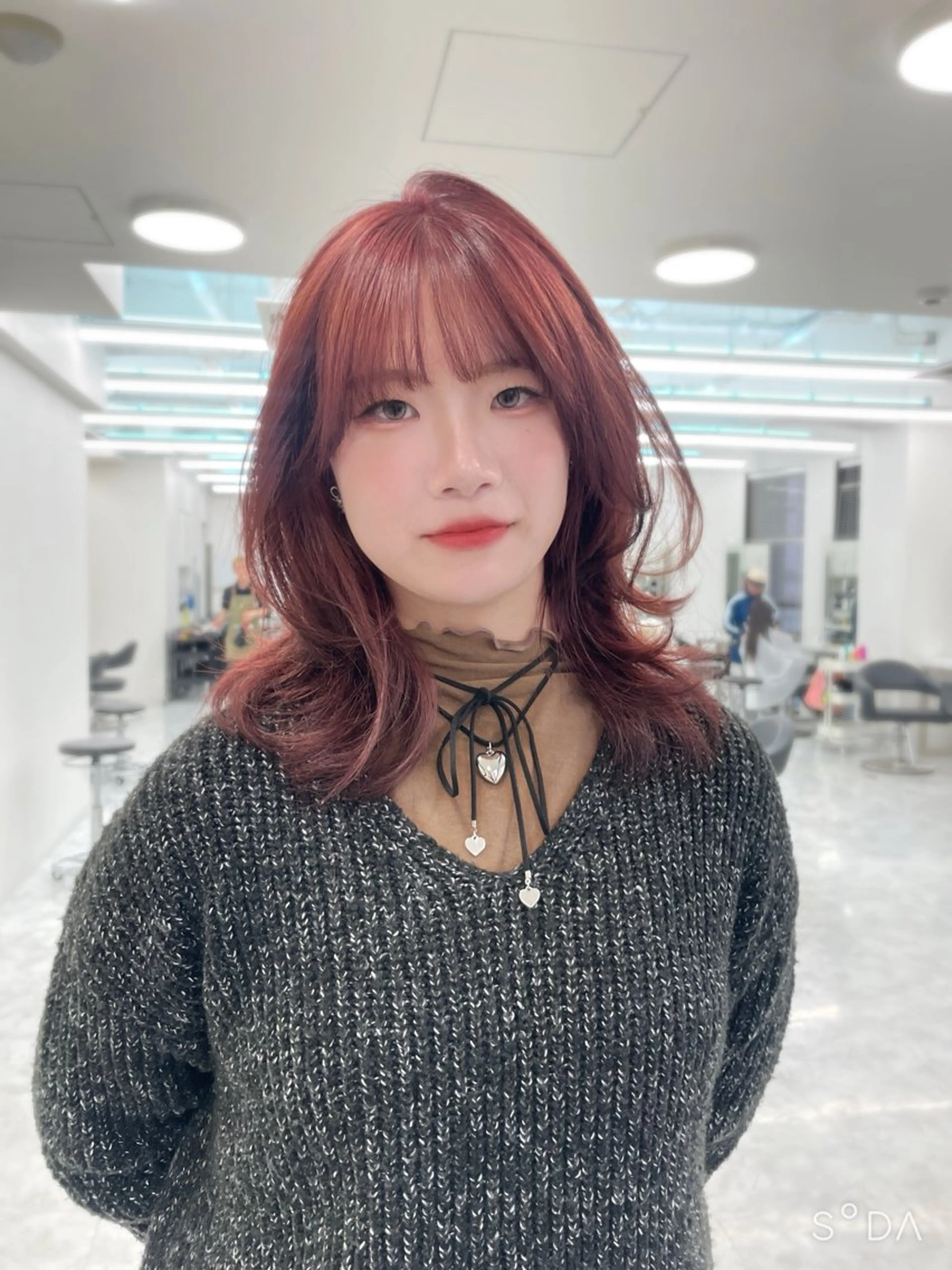 ミディアム MOE 福岡韓国ヘア✧︎のヘアスタイル