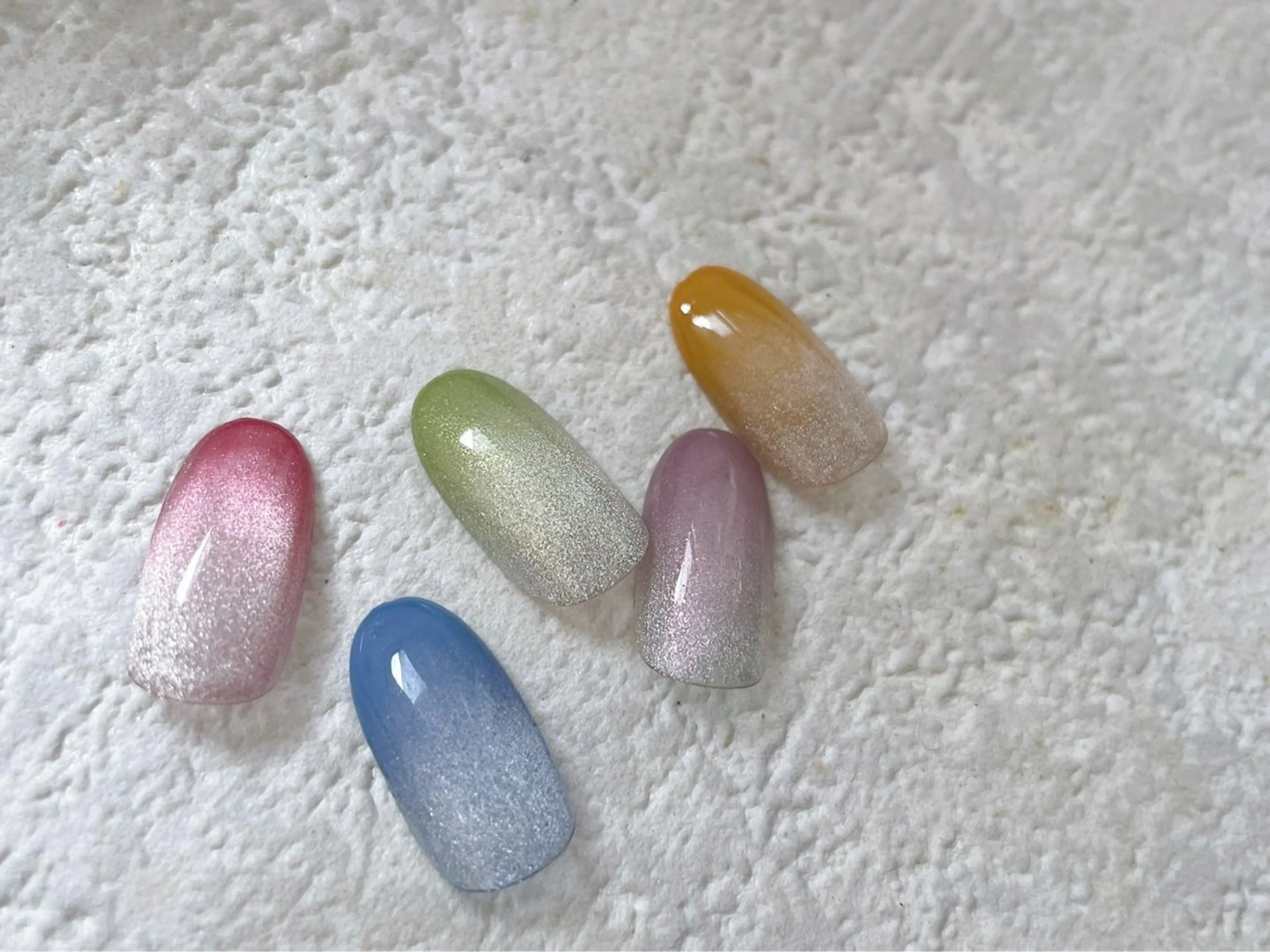 ネイル グラデーション マグネットネイル kiki nail たまプラーザのネイルデザイン