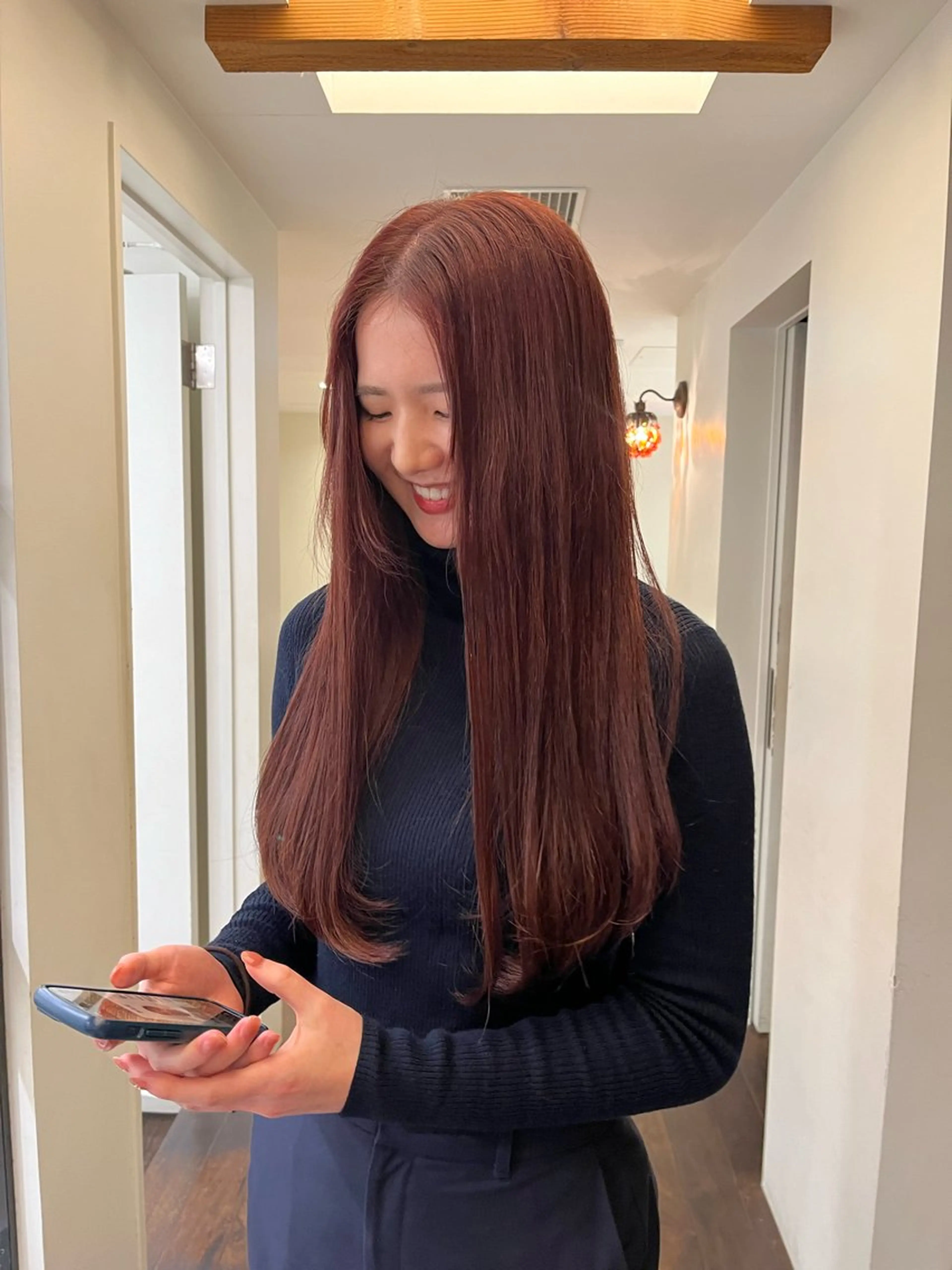 ロング カラー ベージュカラー ピンクカラー ピンクベージュ ヘアカラー るな/暖色、 ベージュカラー🎀のヘアスタイル