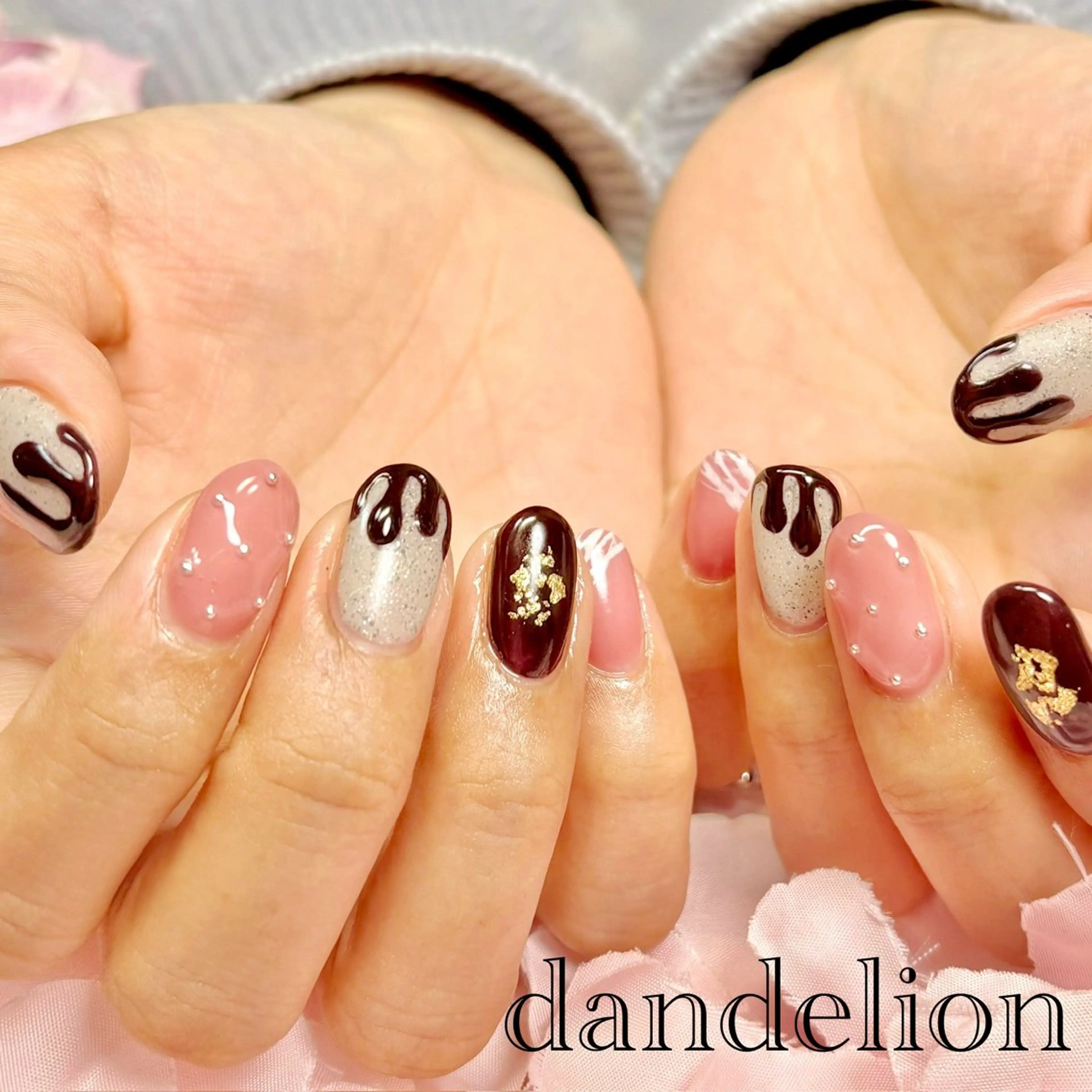 ネイル ハンドネイル ハンドケア dandelion ダンデライオンのネイルデザイン
