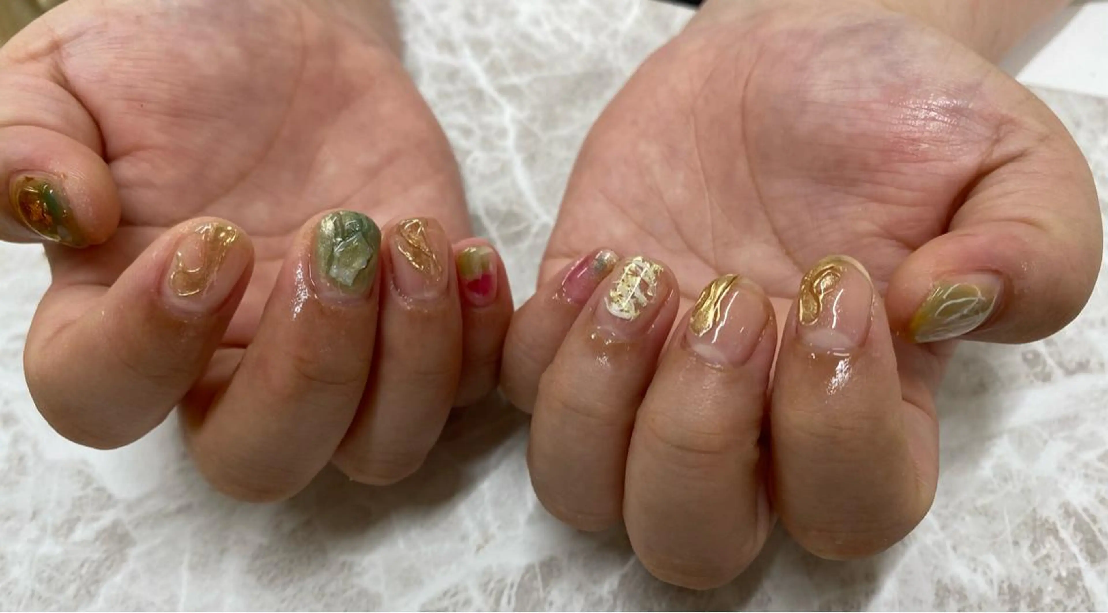 ネイル ニュアンスネイル Raybeauty marinaのネイルデザイン