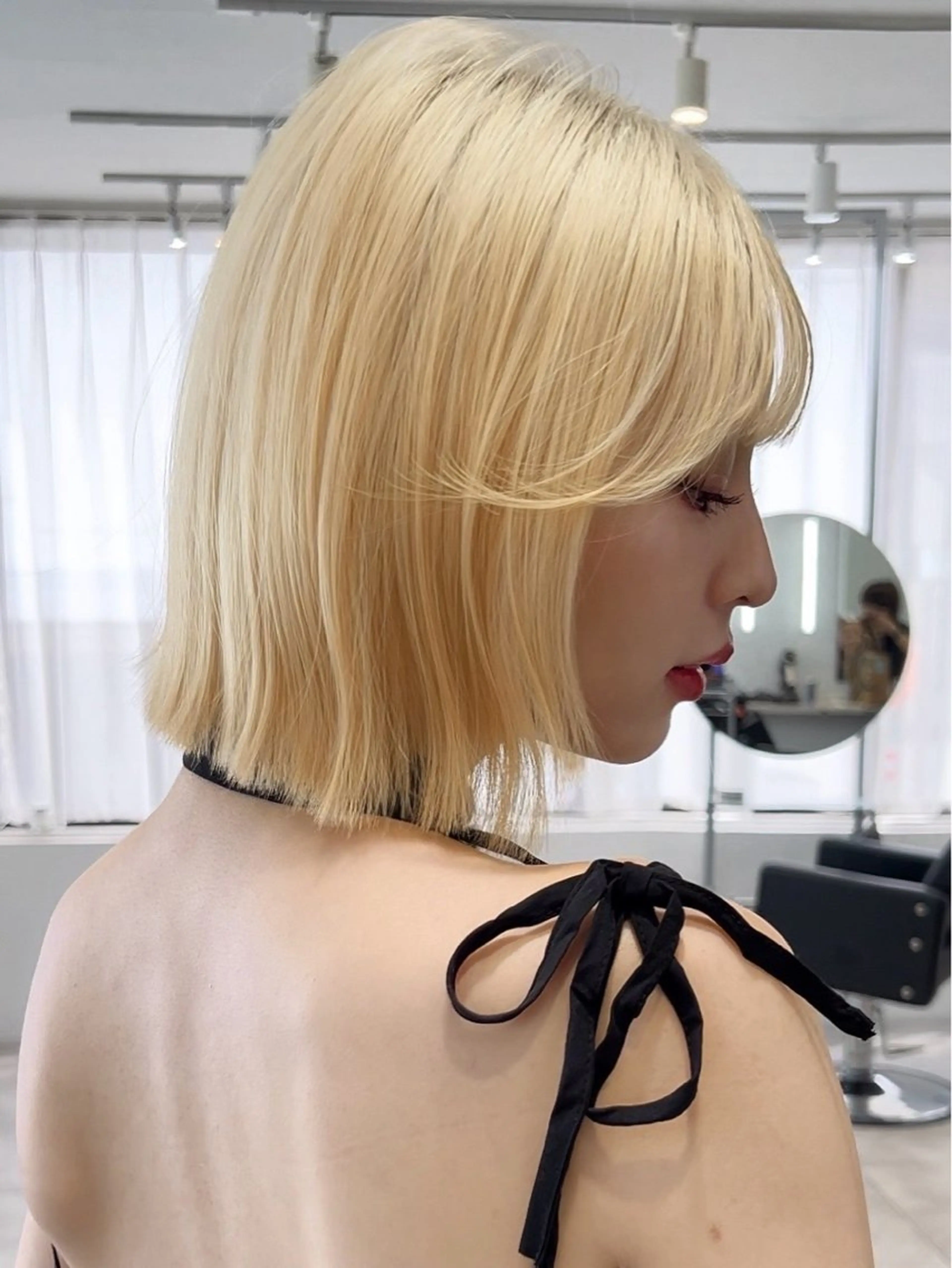 ミディアム 韓国ヘア/ワンホン ちひろのヘアスタイル