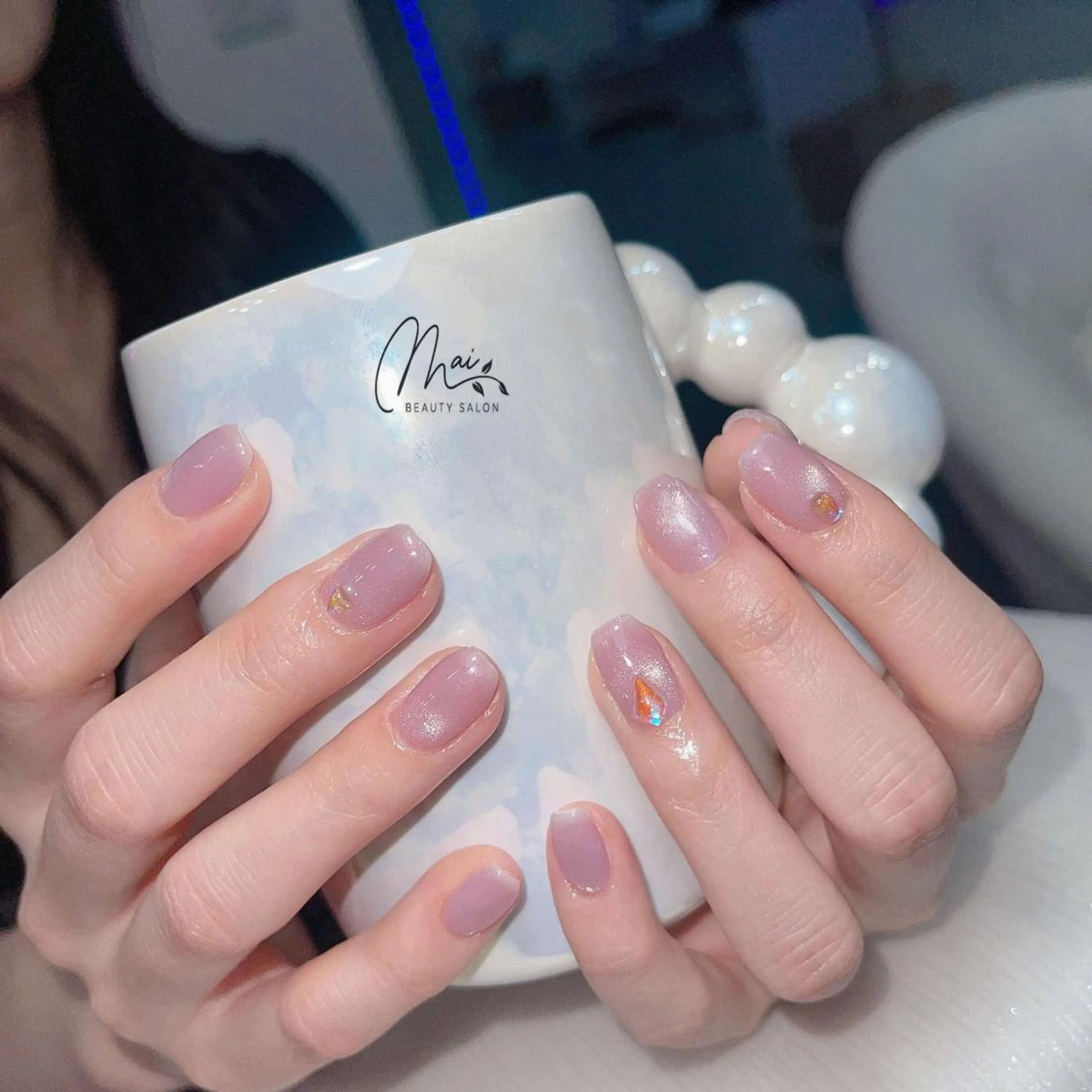 ネイル フットネイル ジェルネイル マグネットネイル パラジェル ワンホンネイル MaiBeauty DanHiのネイルデザイン