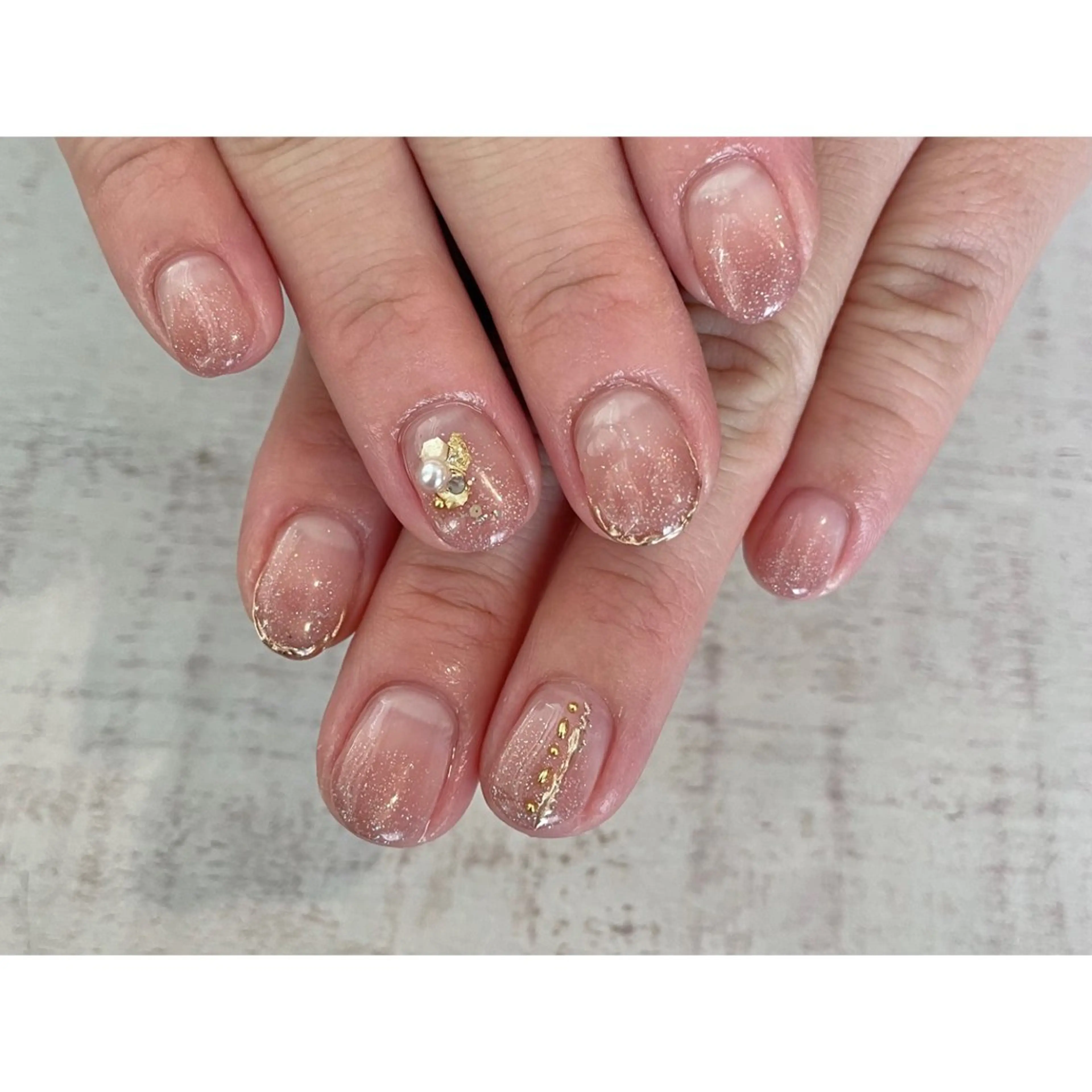 ネイル ハンドネイル 𖡼 yumenoのネイルデザイン