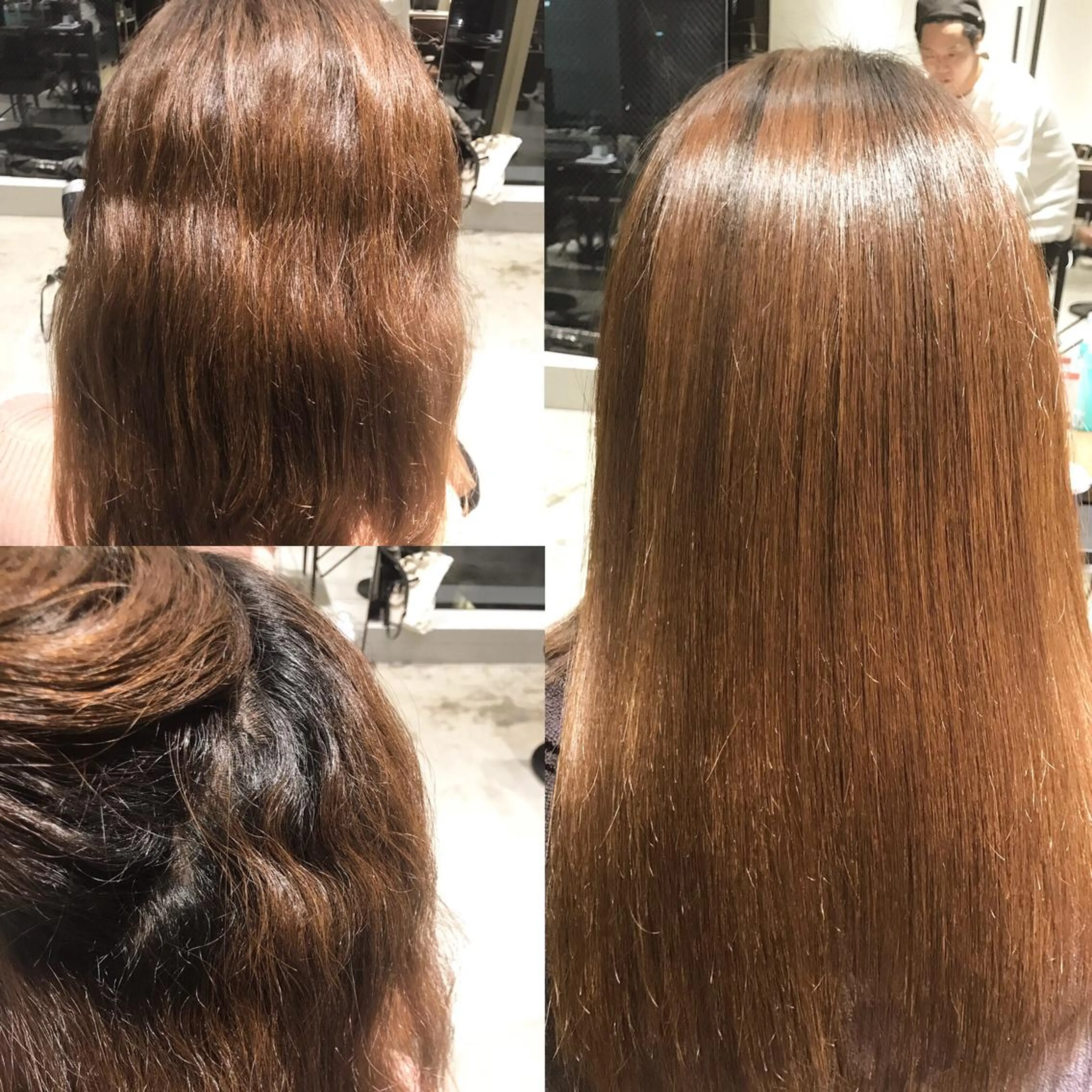 パーマ 武田涼レイヤーカット 髪質改善×縮毛矯正のヘアスタイル