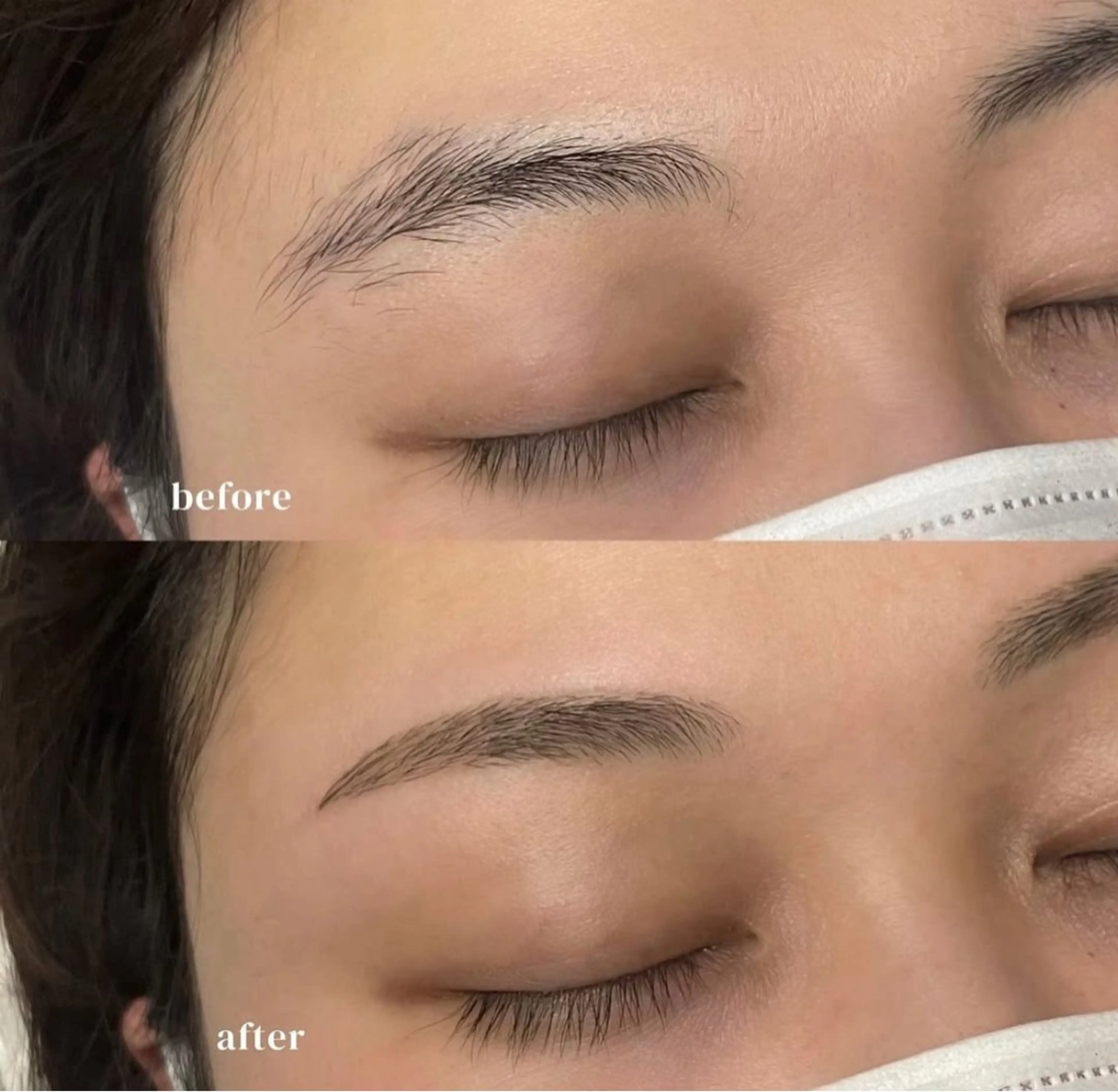 眉毛wax脱毛の写真