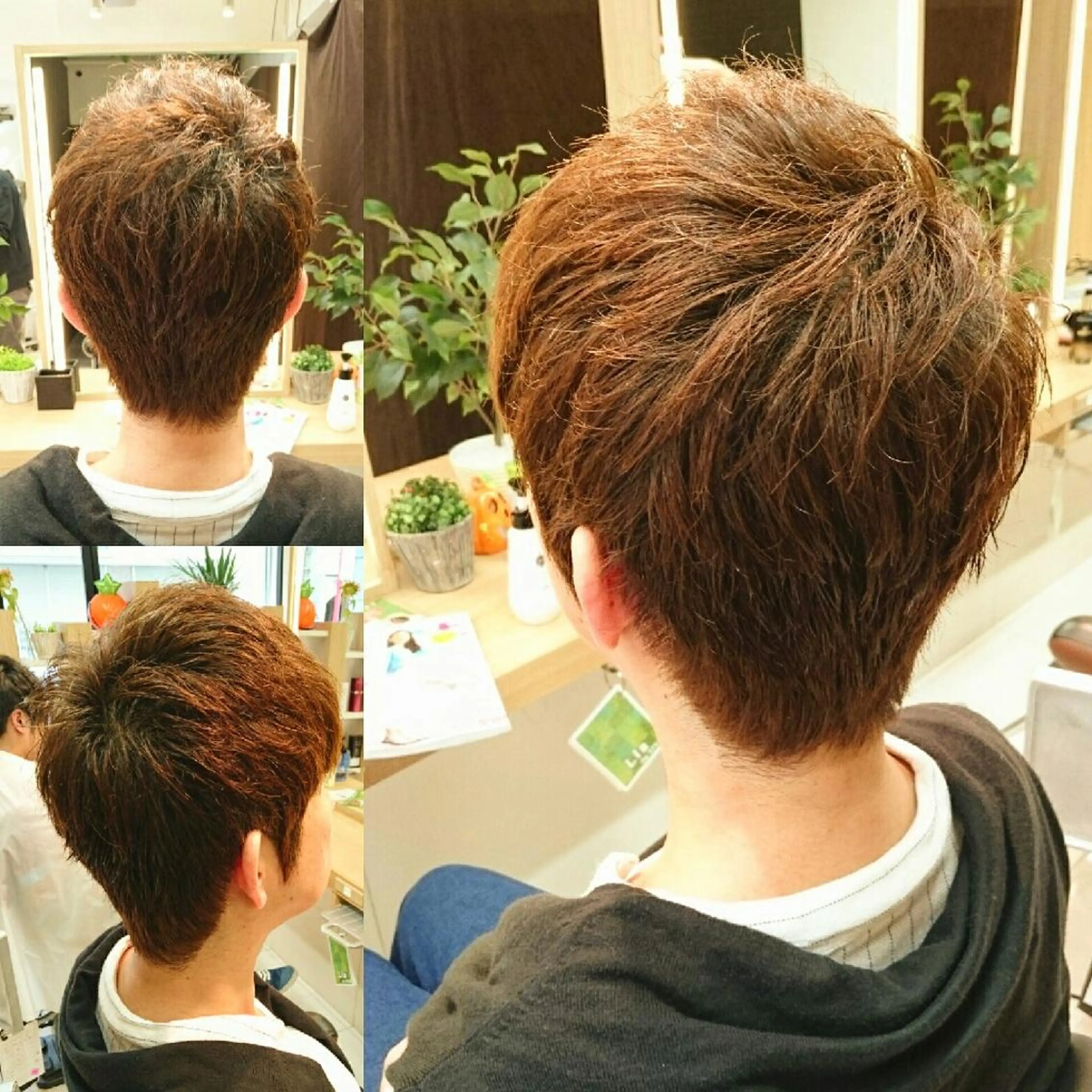 ショート ショートヘア 透明感ハイライト◎ 伊藤夏海のヘアスタイル