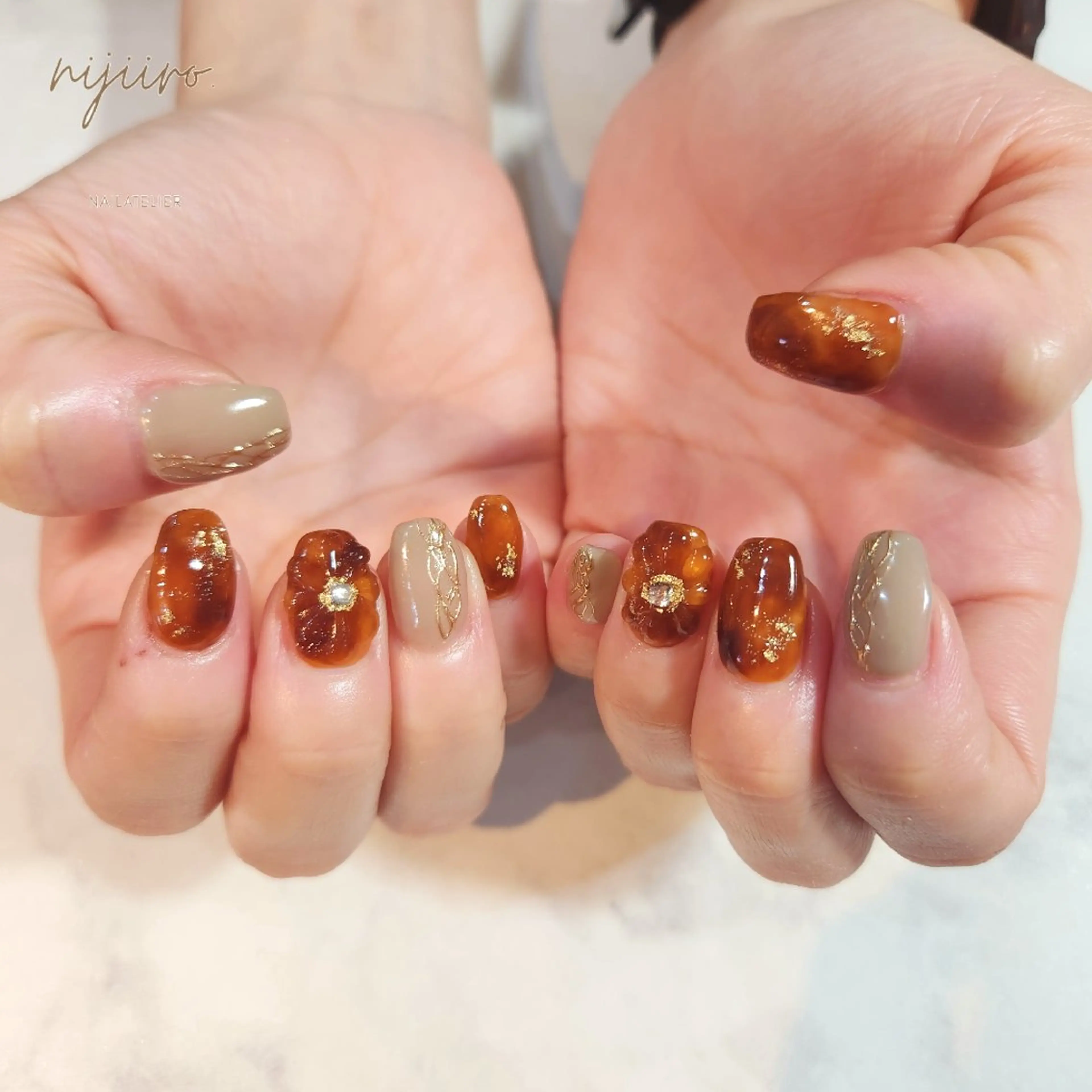 ネイル ハンドネイル nailatelier nijiiro.所属・nijiiro🌈 サトウのネイルデザイン