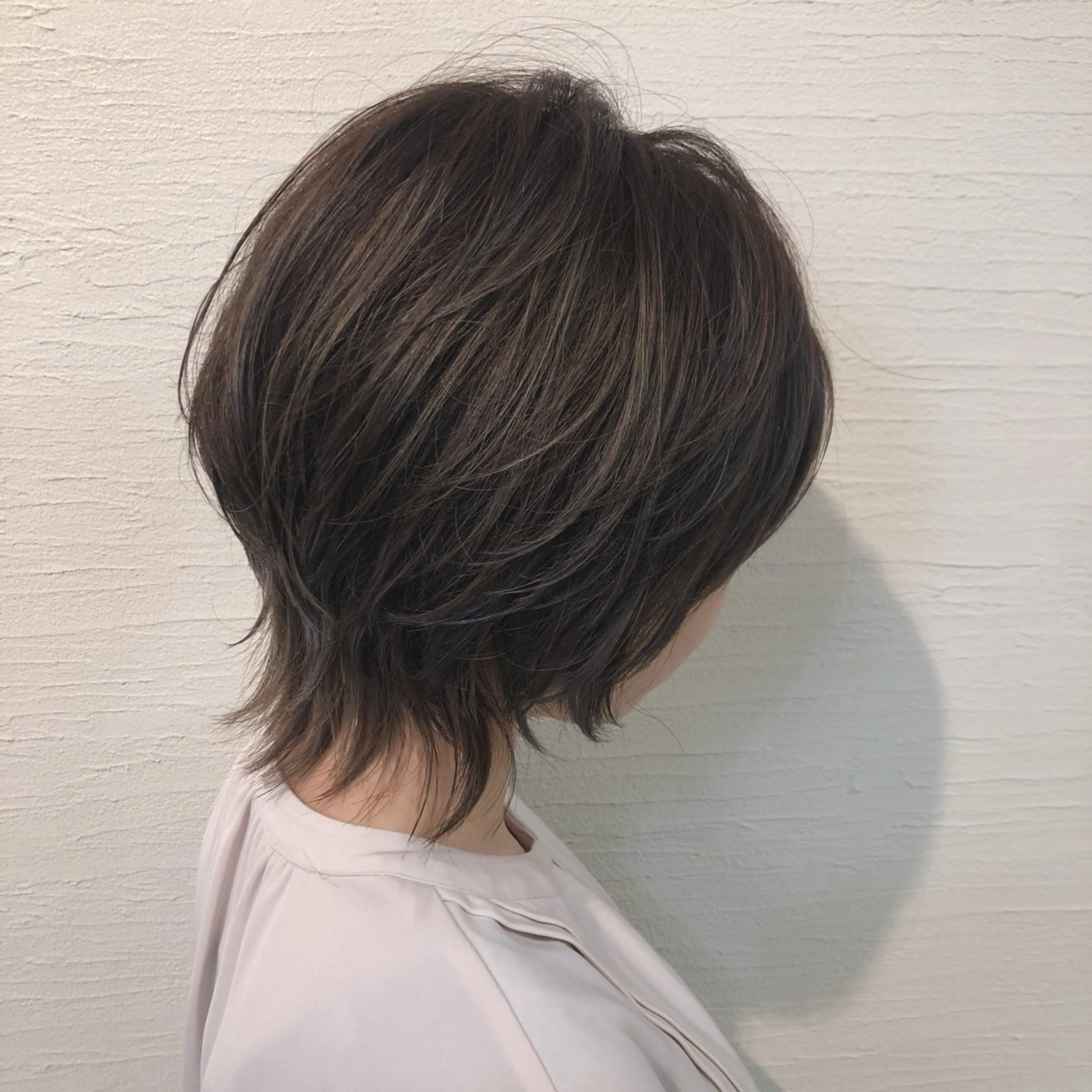 ショート ボブ 顔周りカット レイヤーカット 似合わせカット カット ヘアカラー トリートメント Emitas.宮街道店所属・Yusei/似合わせ /韓国風レイヤーのヘアスタイル