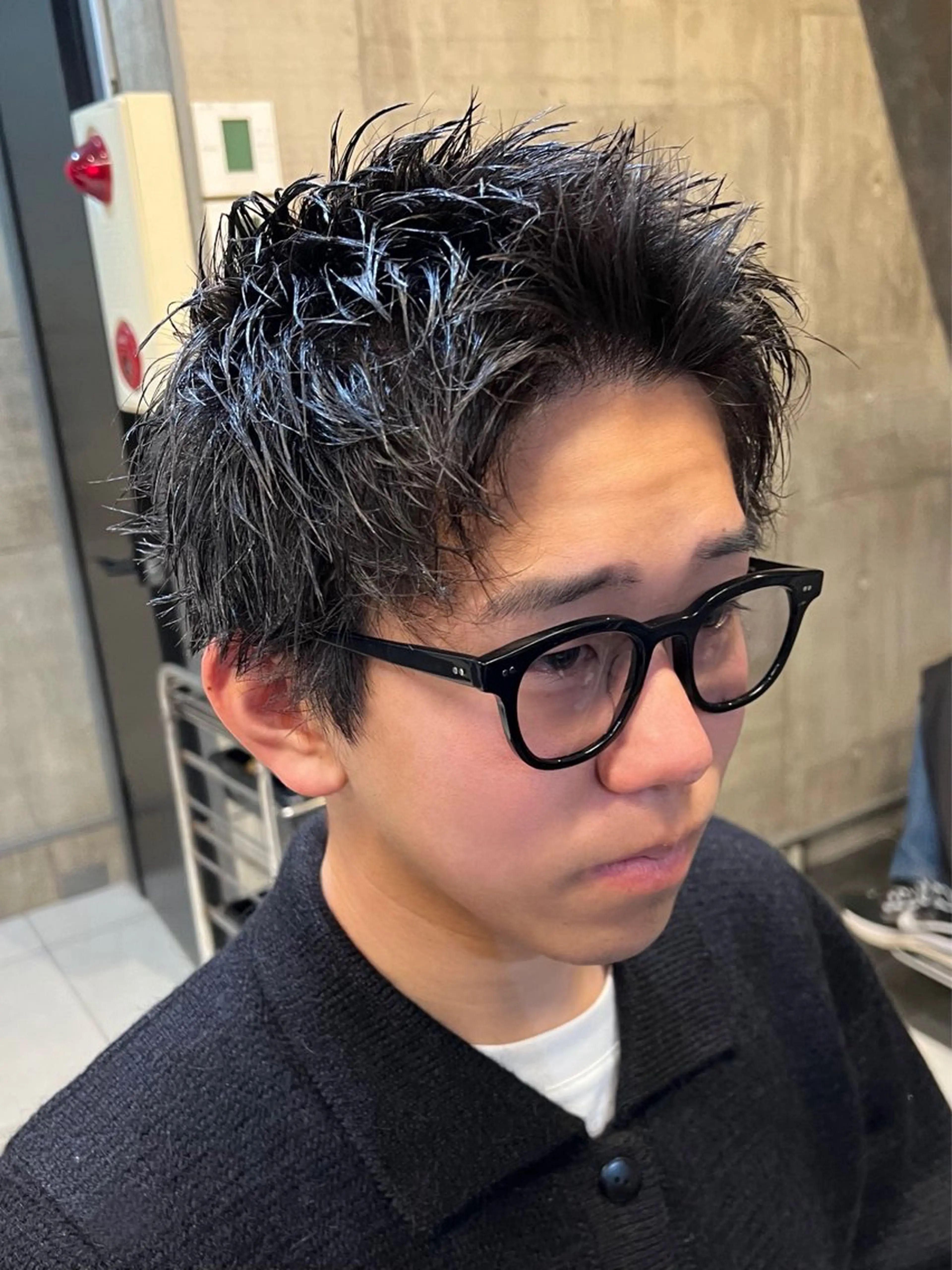 ショート メンズ スパイキーショート ショートヘア カット BINGO HAIR WORKS 【ビンゴヘアワークス】所属・🎱メンズフェード 特化HYOGA🎱のヘアスタイル