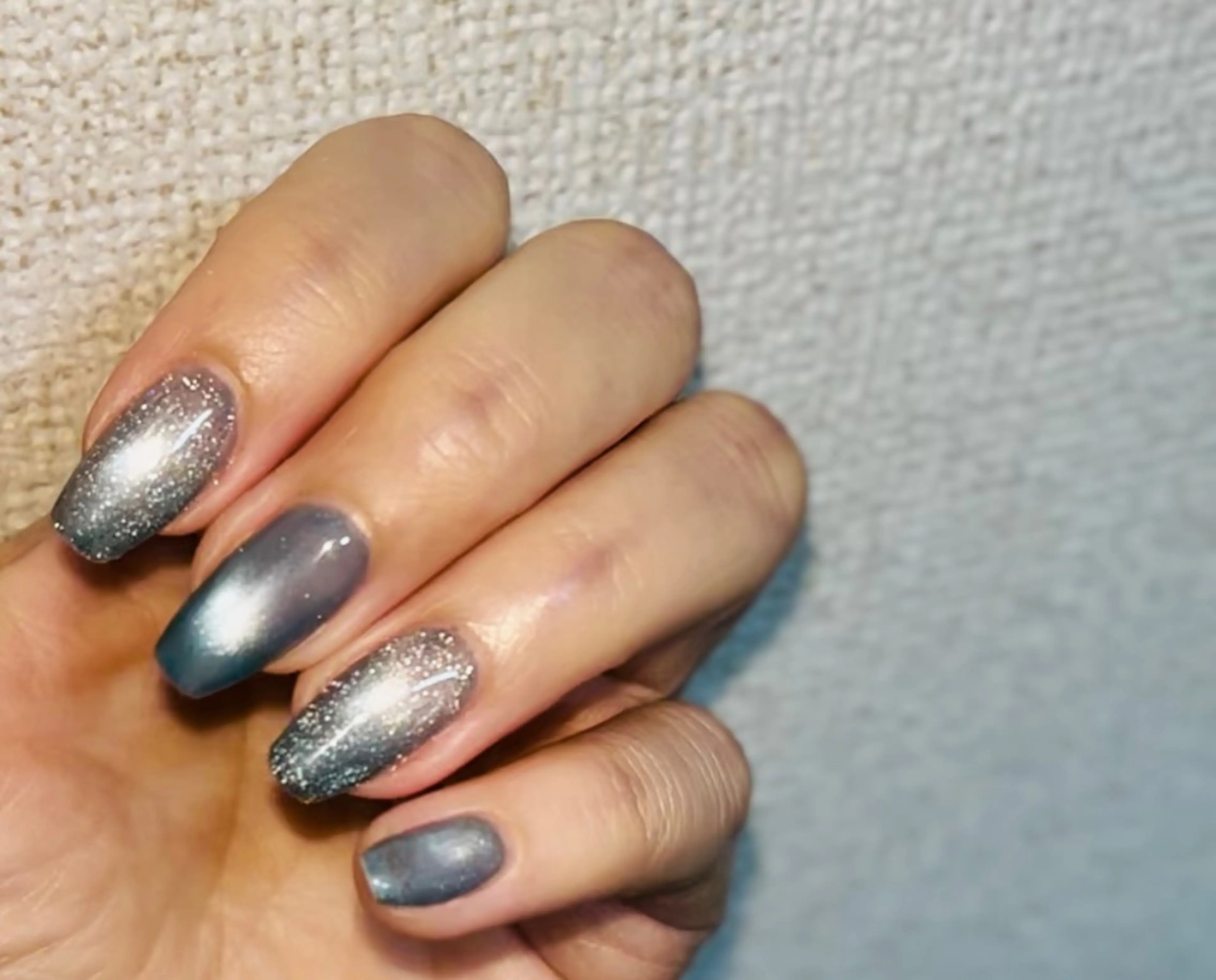 ネイル フラッシュネイル マグネットネイル ハンドネイル goldgleams ちなのネイルデザイン