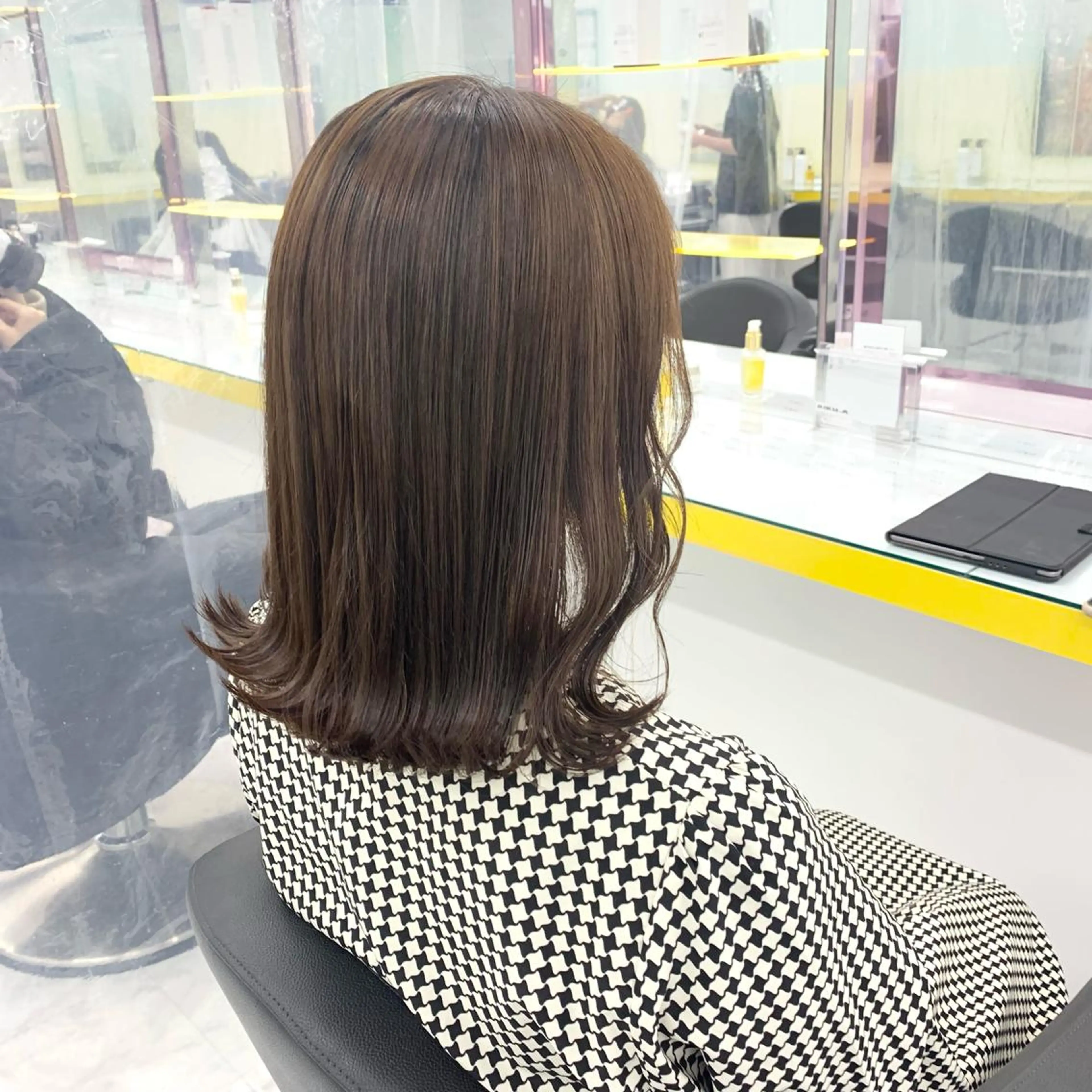 ロング カット パーマ トリートメント ヘッドスパ ヘアセット 艶カラー の達人のヘアスタイル