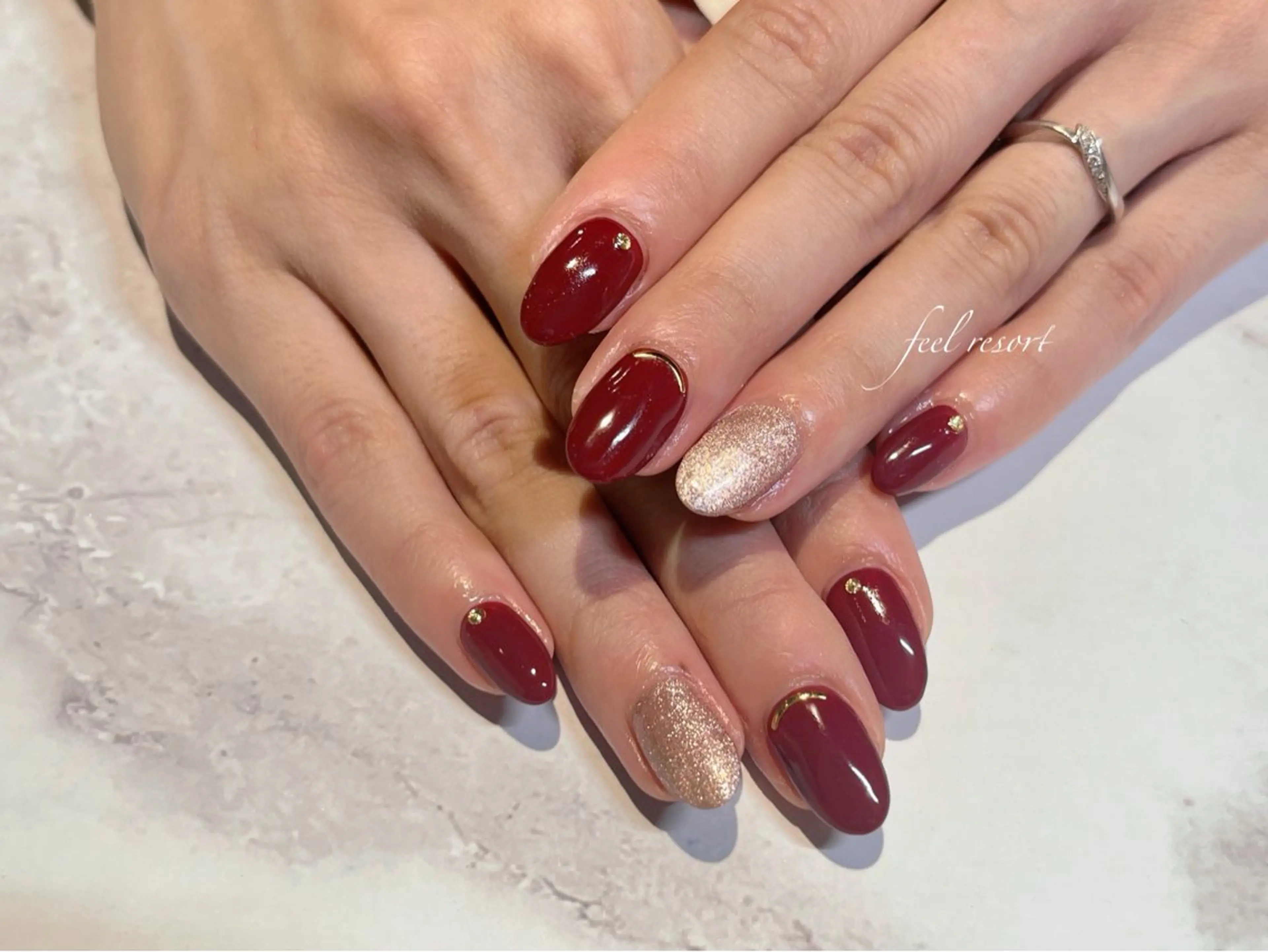 ネイル 長さ出し フットネイル フレンチネイル ジェルネイル ガラスフレンチ ハンドネイル Lien（リアン） 銀座駅6分のネイルデザイン