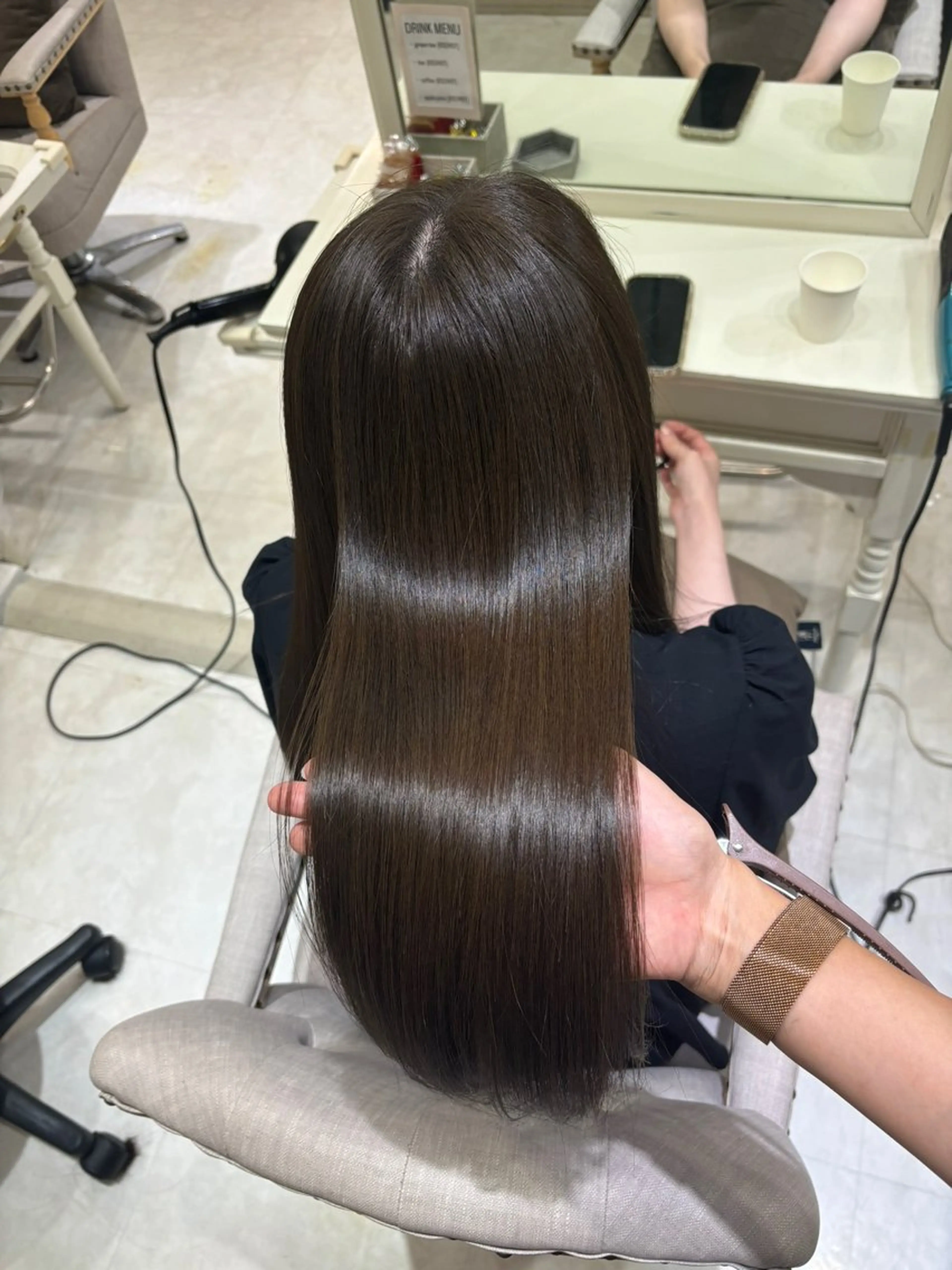 ロング カラー 巻ける縮毛矯正 Sachi🐰のヘアスタイル