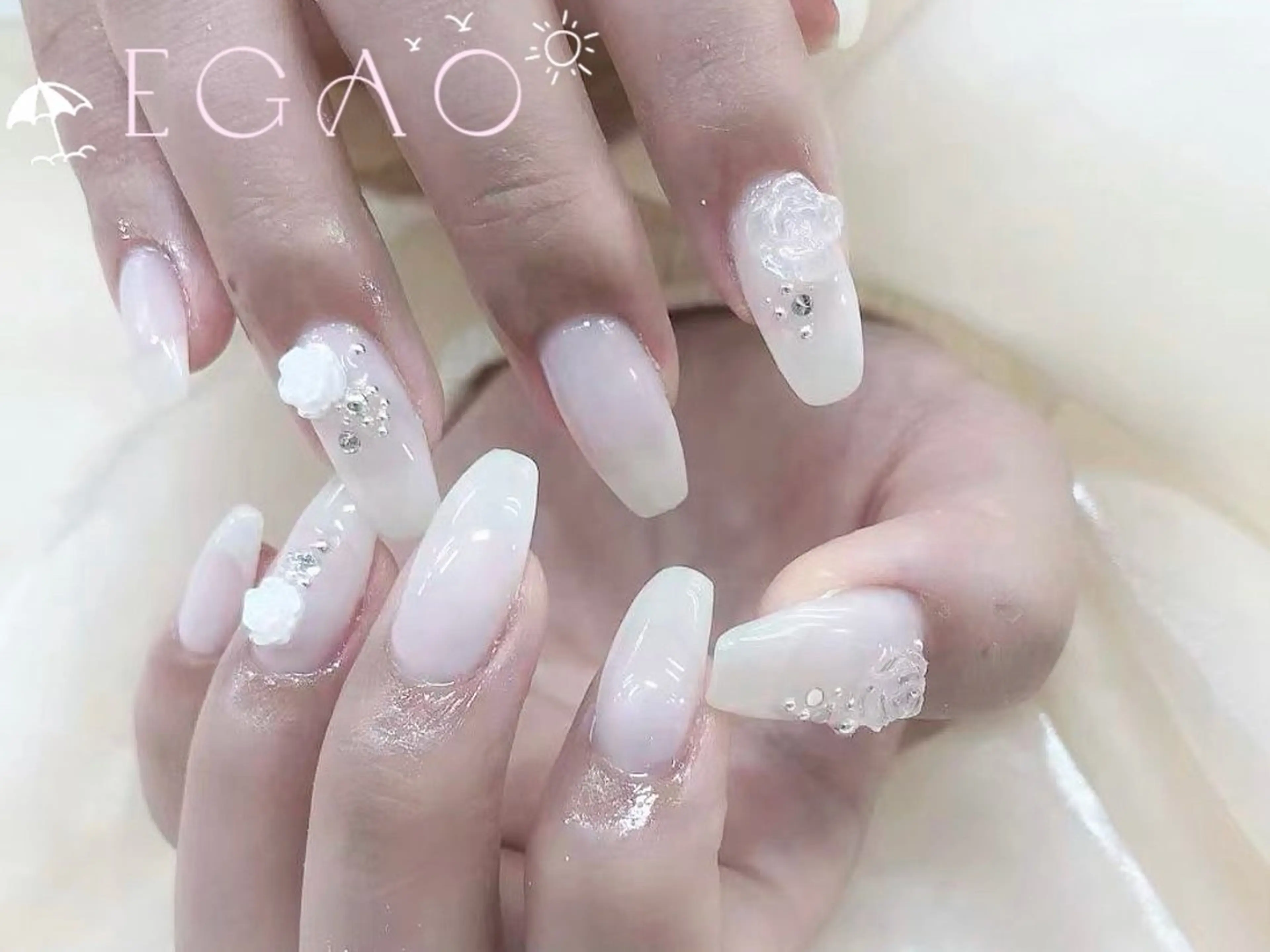 ネイル アートネイル フットネイル フレンチネイル ジェルネイル グラデーション ハンドネイル Egao Nail Salonのネイルデザイン