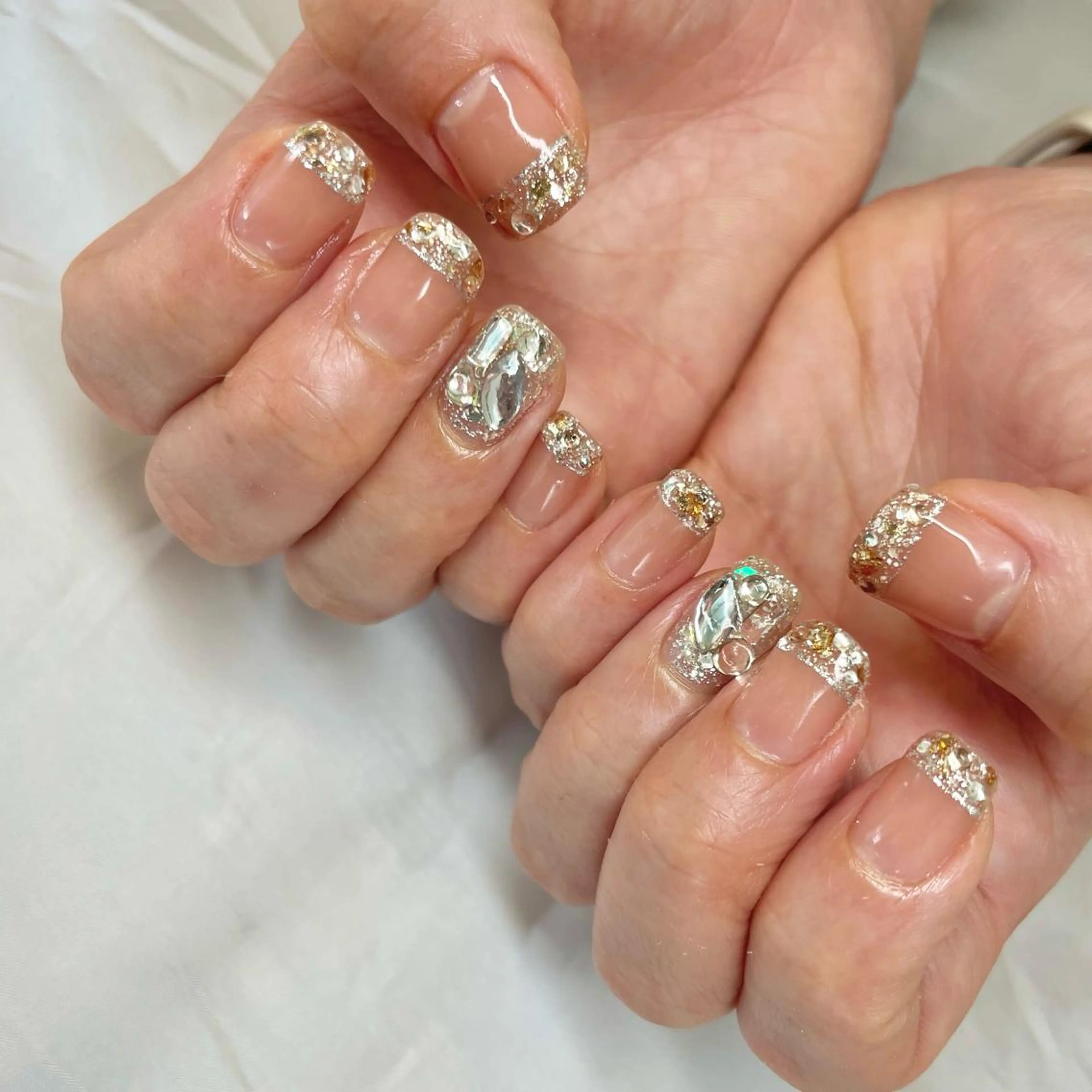 ショート カラー パーマ ヘアアレンジ メンズ キッズ ネイル マツエク・マツパ アイブロウ ラメ(グリッター) nail&eye Aoのマツエク・マツパデザイン