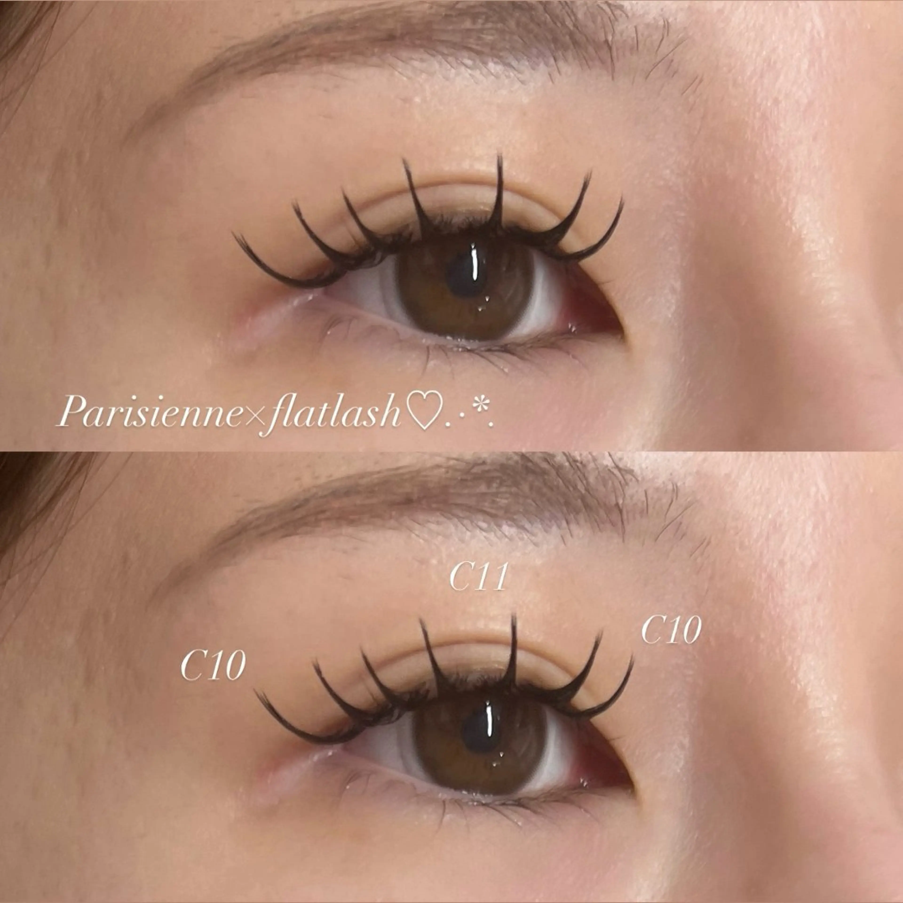 マツエク・マツパ パリジェンヌラッシュリフト 🐈‍⬛束感マツエク はるな🐈‍⬛のマツエク・マツパデザイン