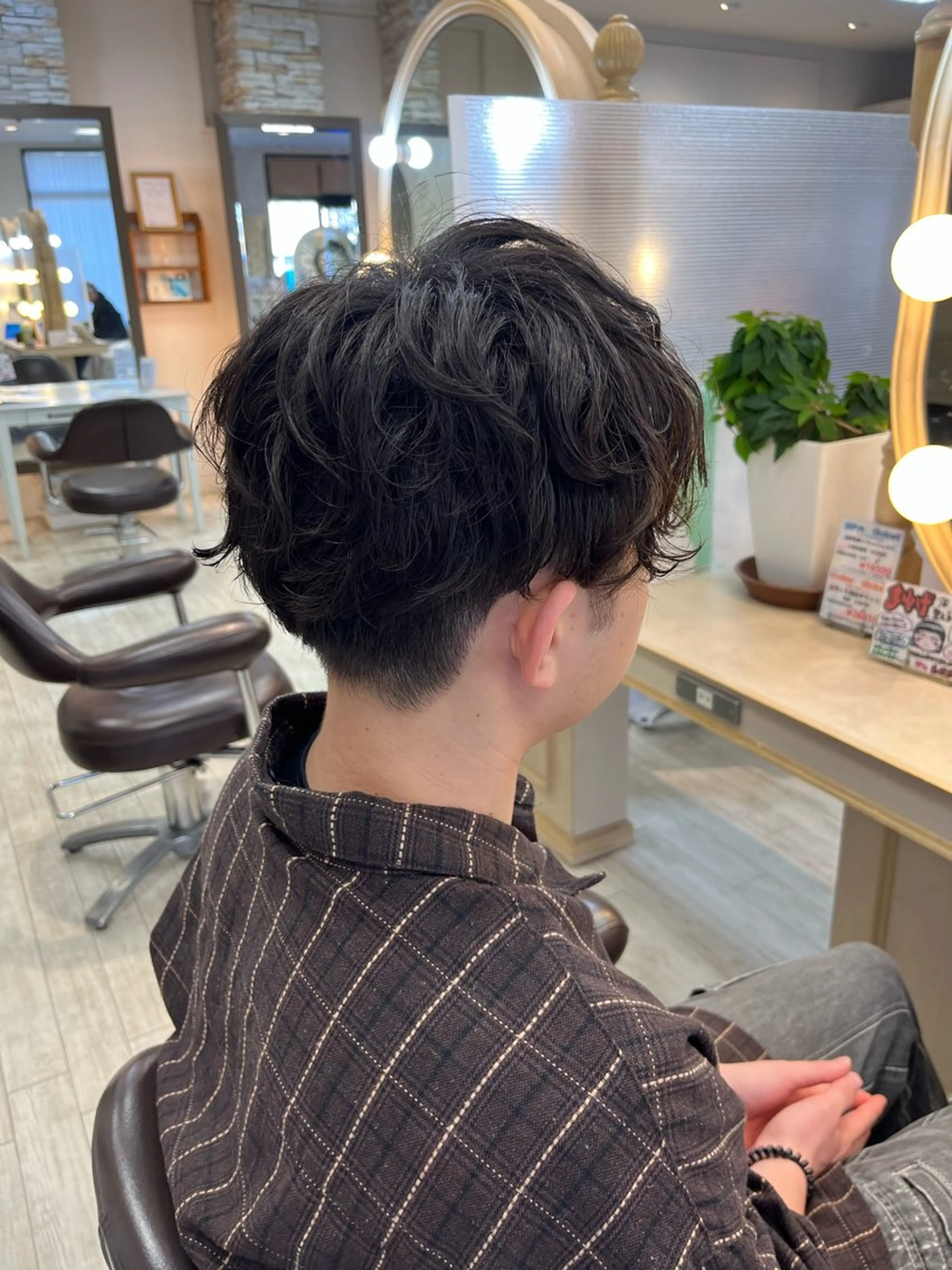 パーマ メンズ カット パーマ KEEN.渋沢/ 横溝小夏のヘアスタイル