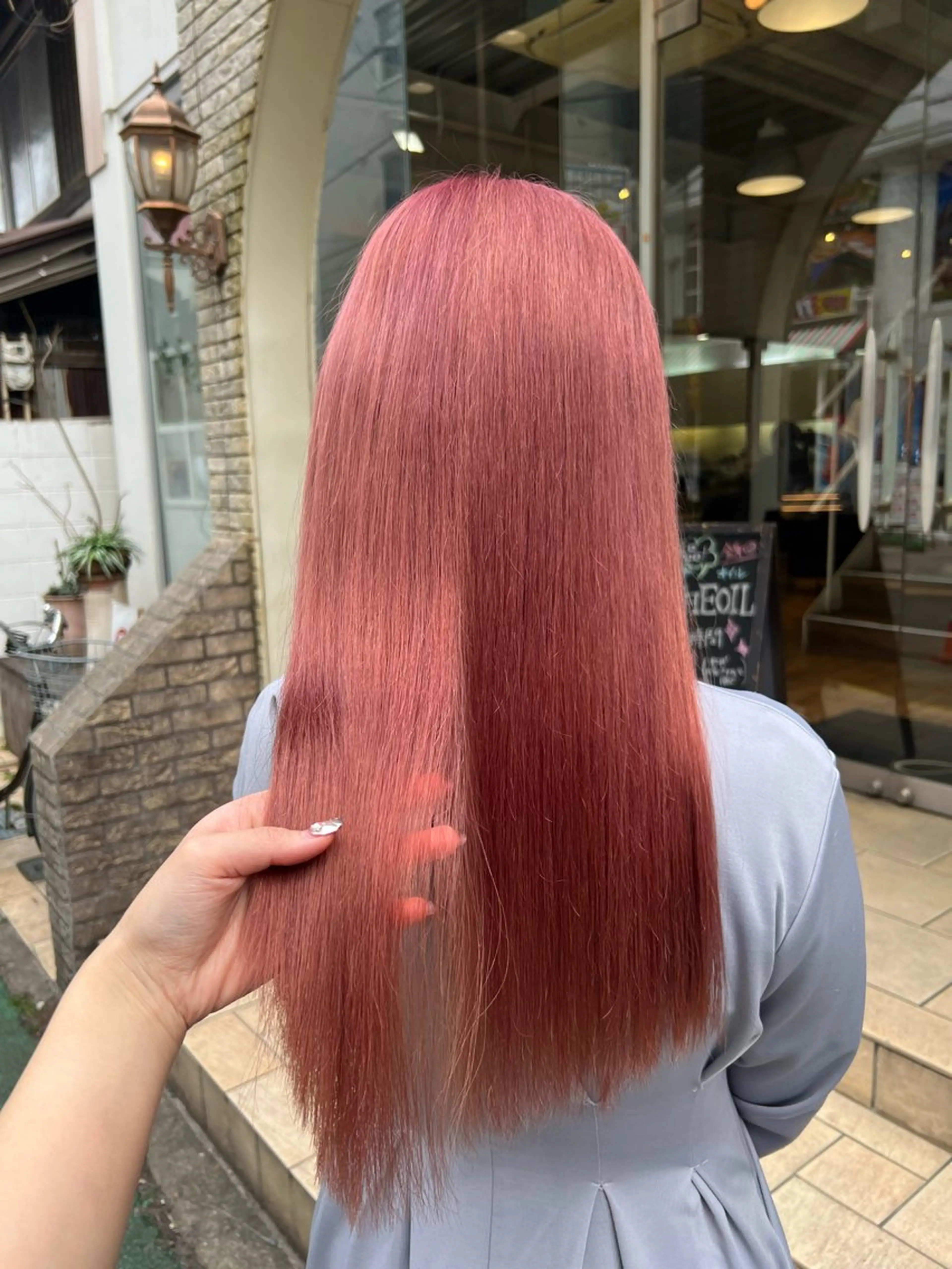 カラー ブリーチ ピンクカラー ヘアカラー トリートメント インナーカラー♡ Nanakoのヘアスタイル