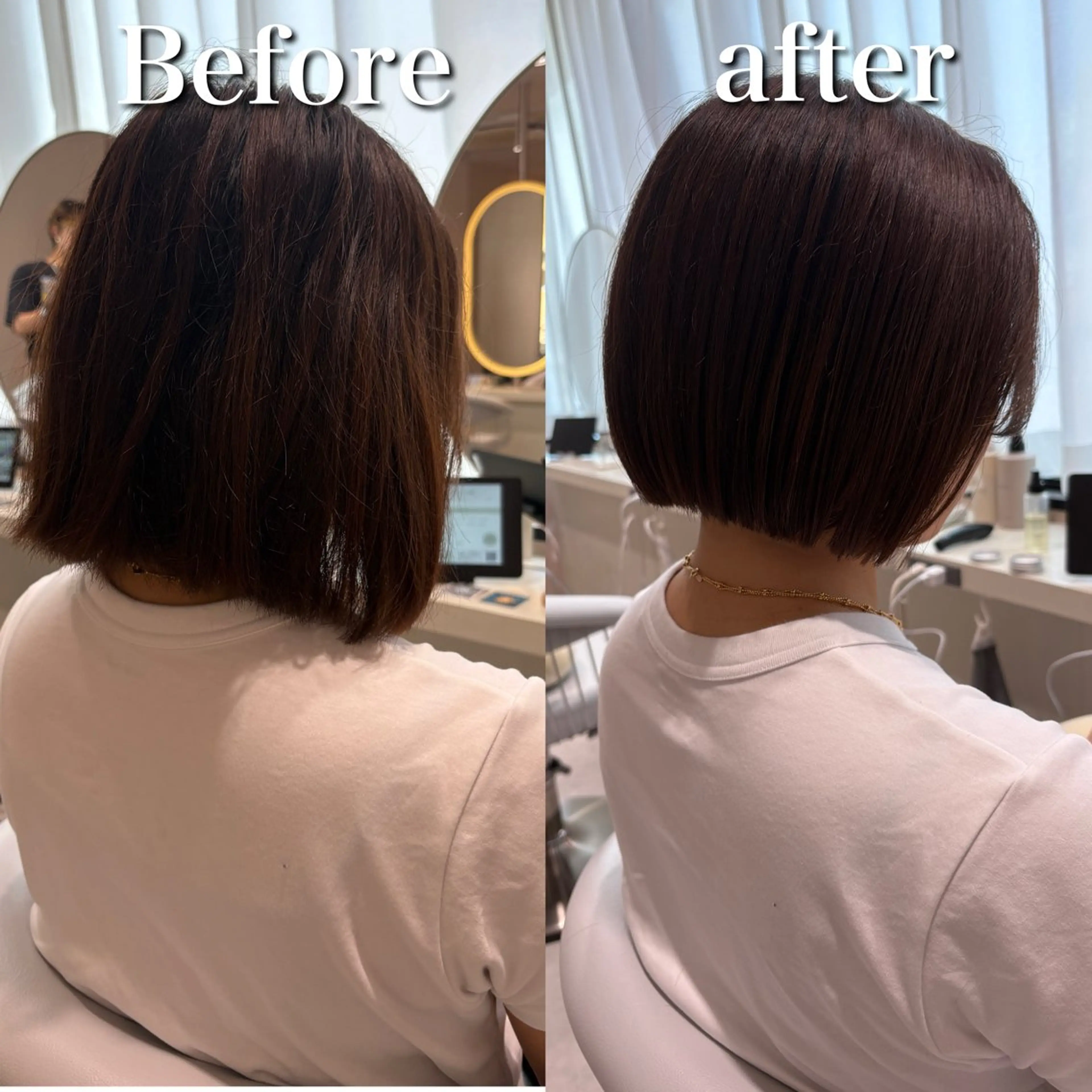 ショート ボブ ハイトーン/横浜 /伊藤　怜のヘアスタイル