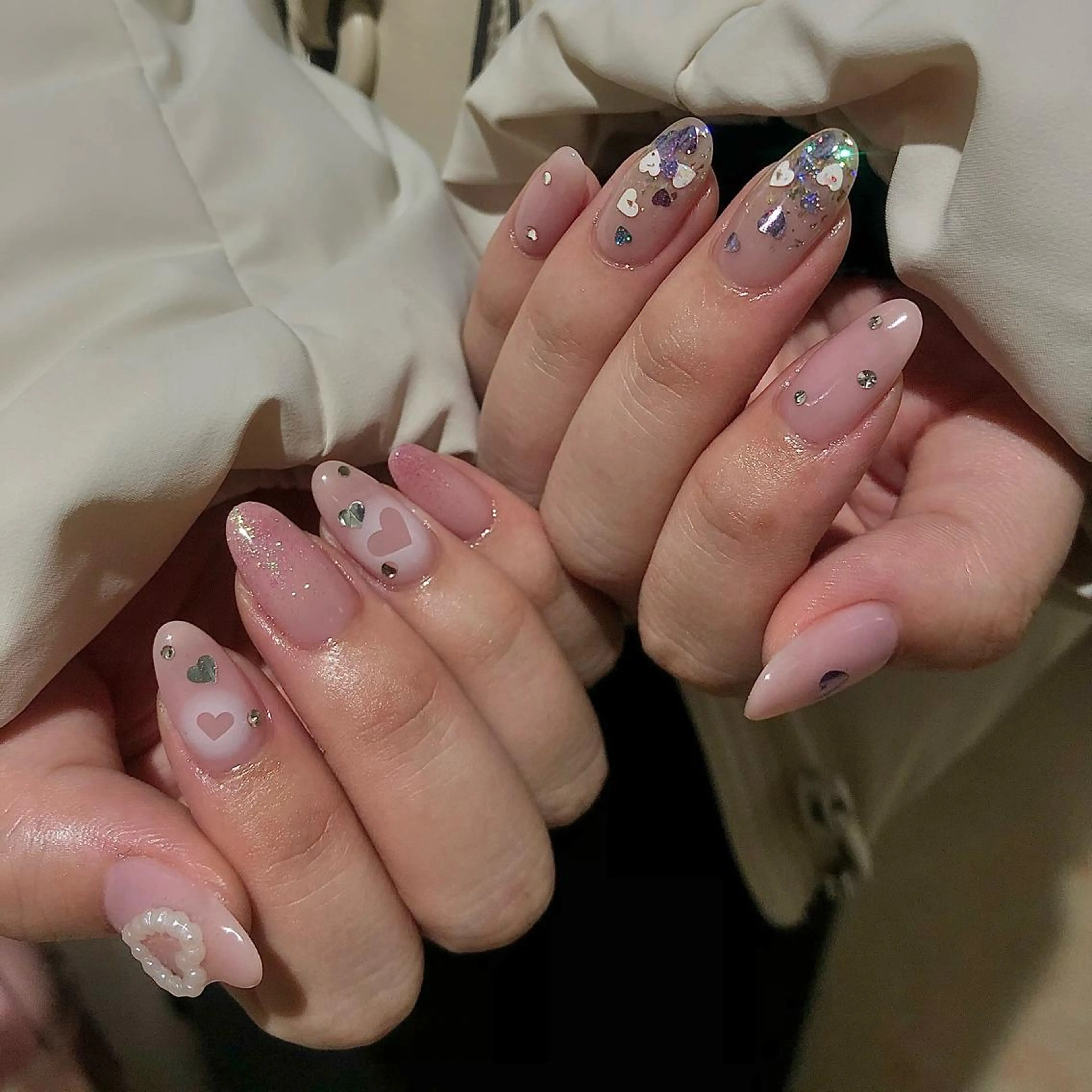 ネイル ハンドネイル ☽ ☾のネイルデザイン