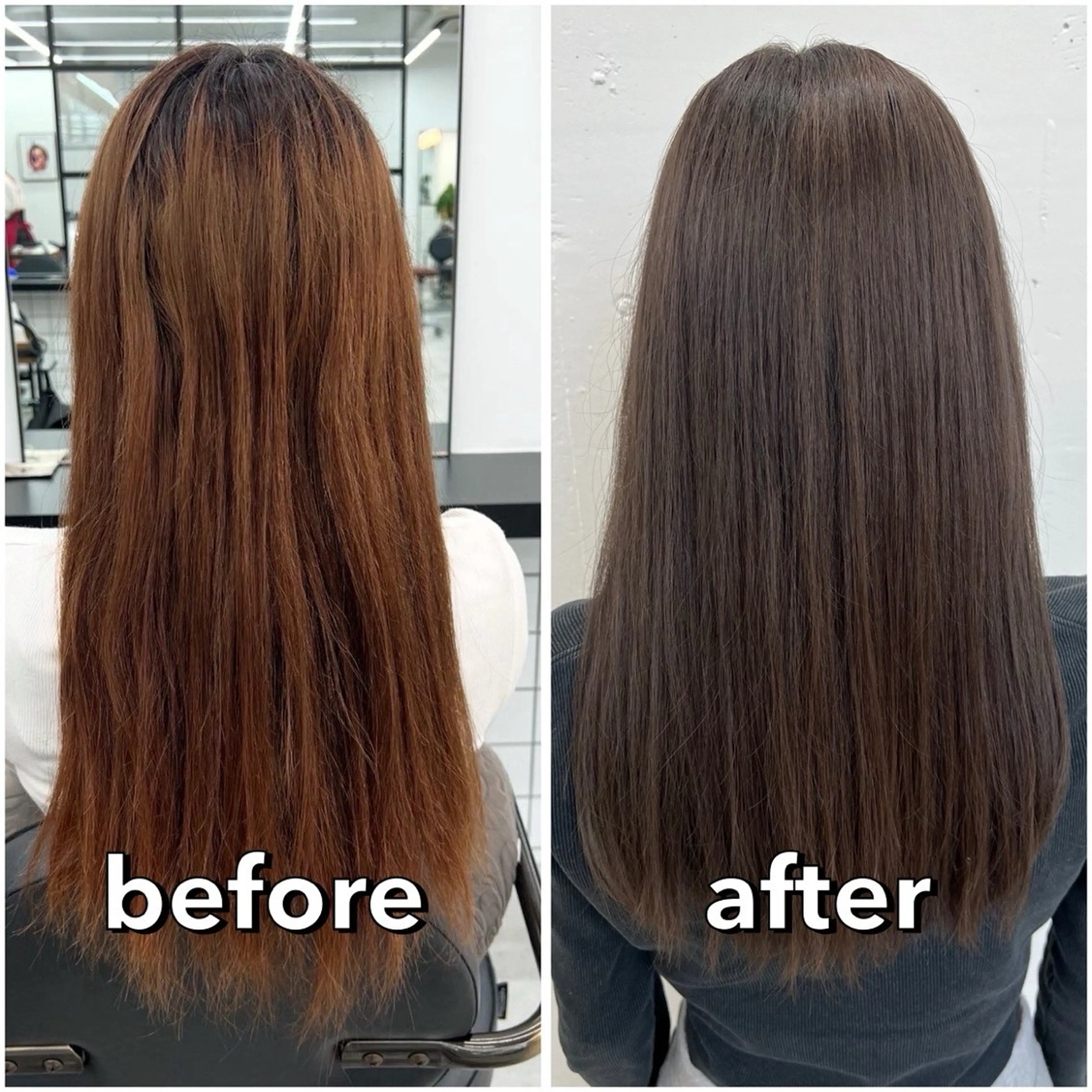 ロング カラー ブリーチ ブラウンカラー グラデーションカラー ナチュラルブラウン あすか JILLSTUDIOのヘアスタイル