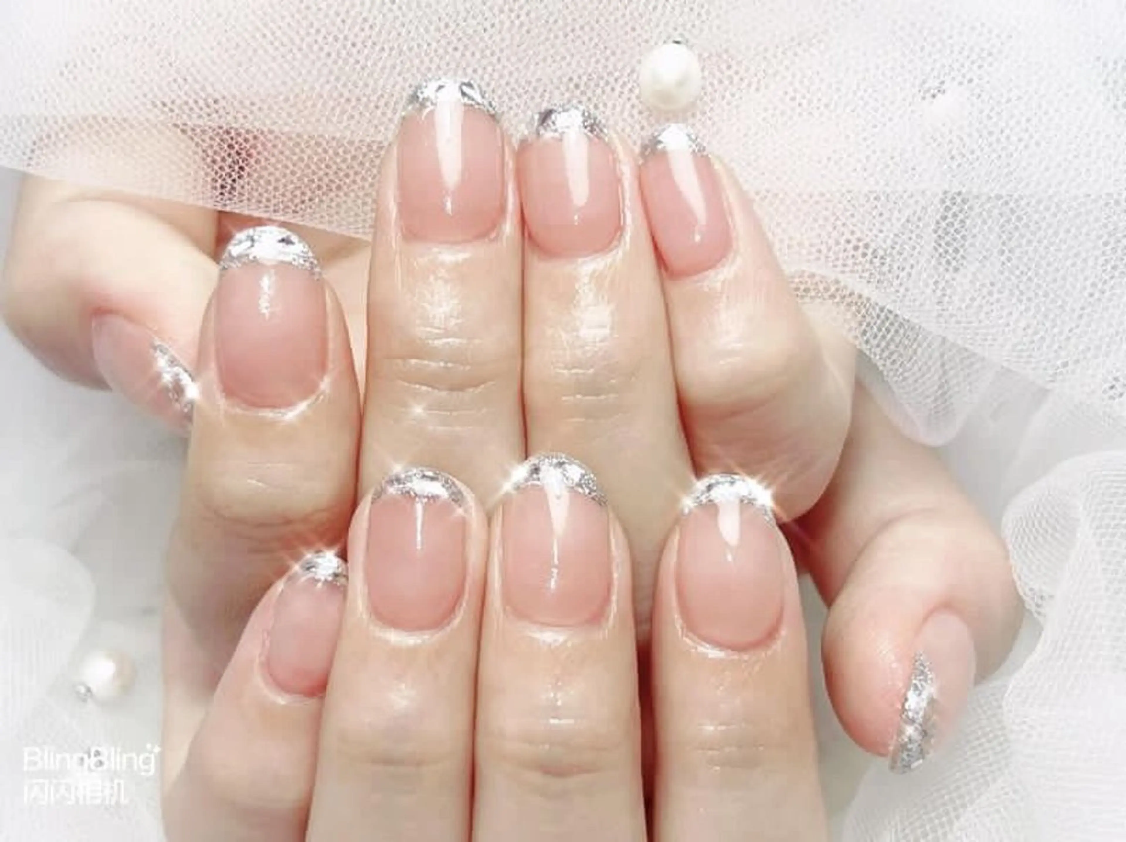 ネイル フレンチネイル ガラスフレンチ 【スカルプ専門店】 ZY Nailのネイルデザイン