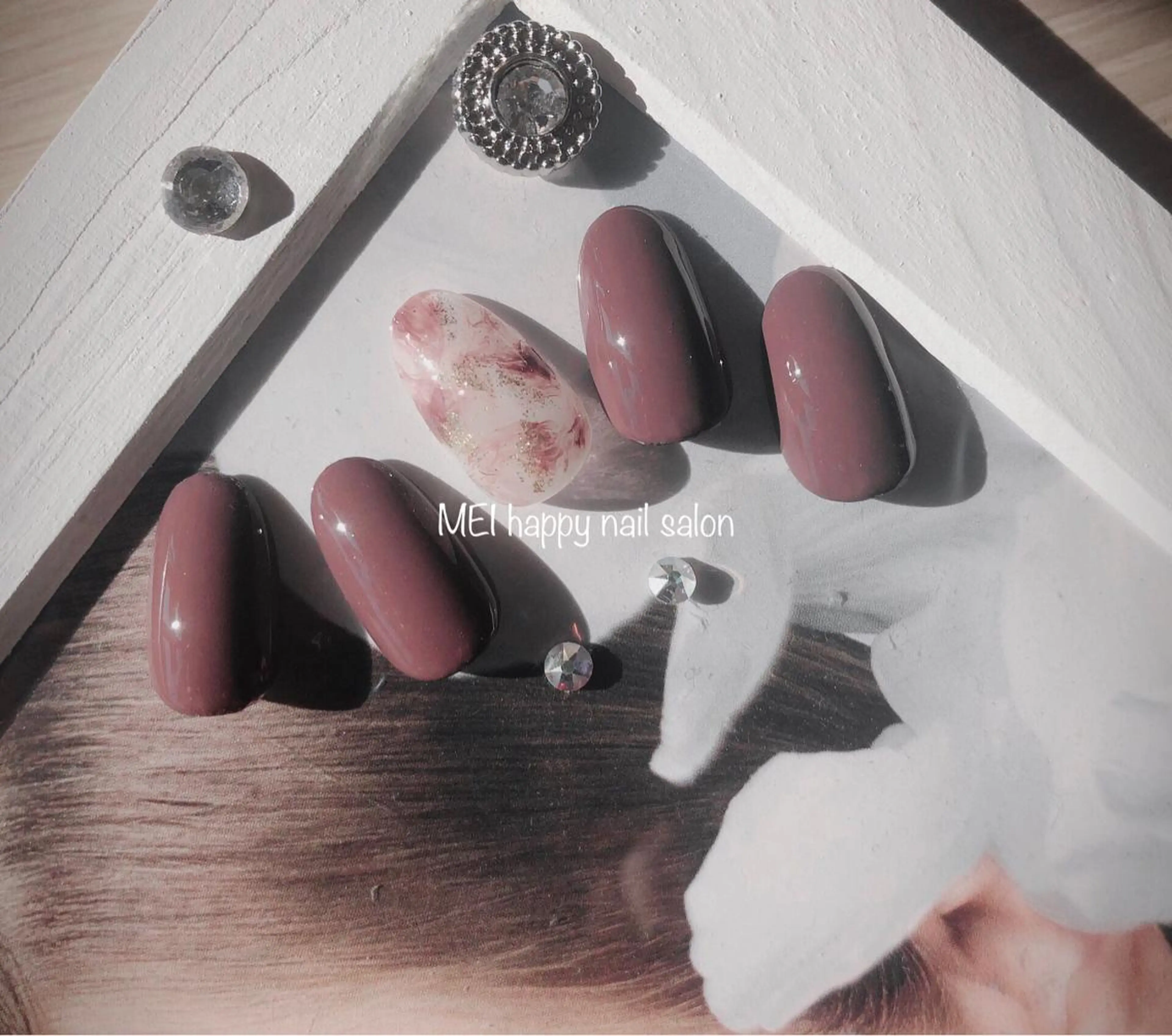 ネイル 北浦和 自爪育成ケアのネイルデザイン