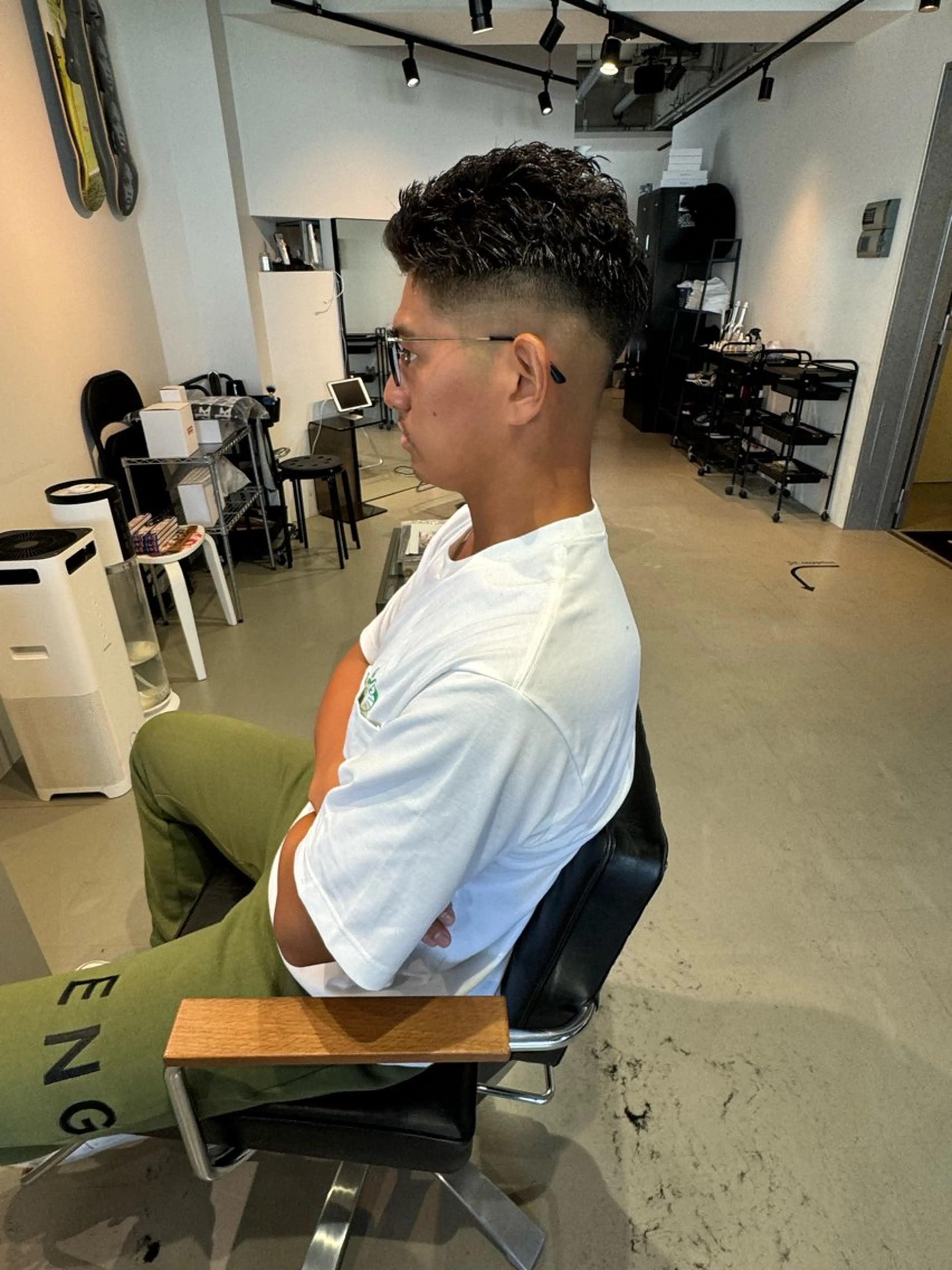 ショート パーマ メンズ カット ヘアカラー パーマ パーマ職人 Mizukiのヘアスタイル