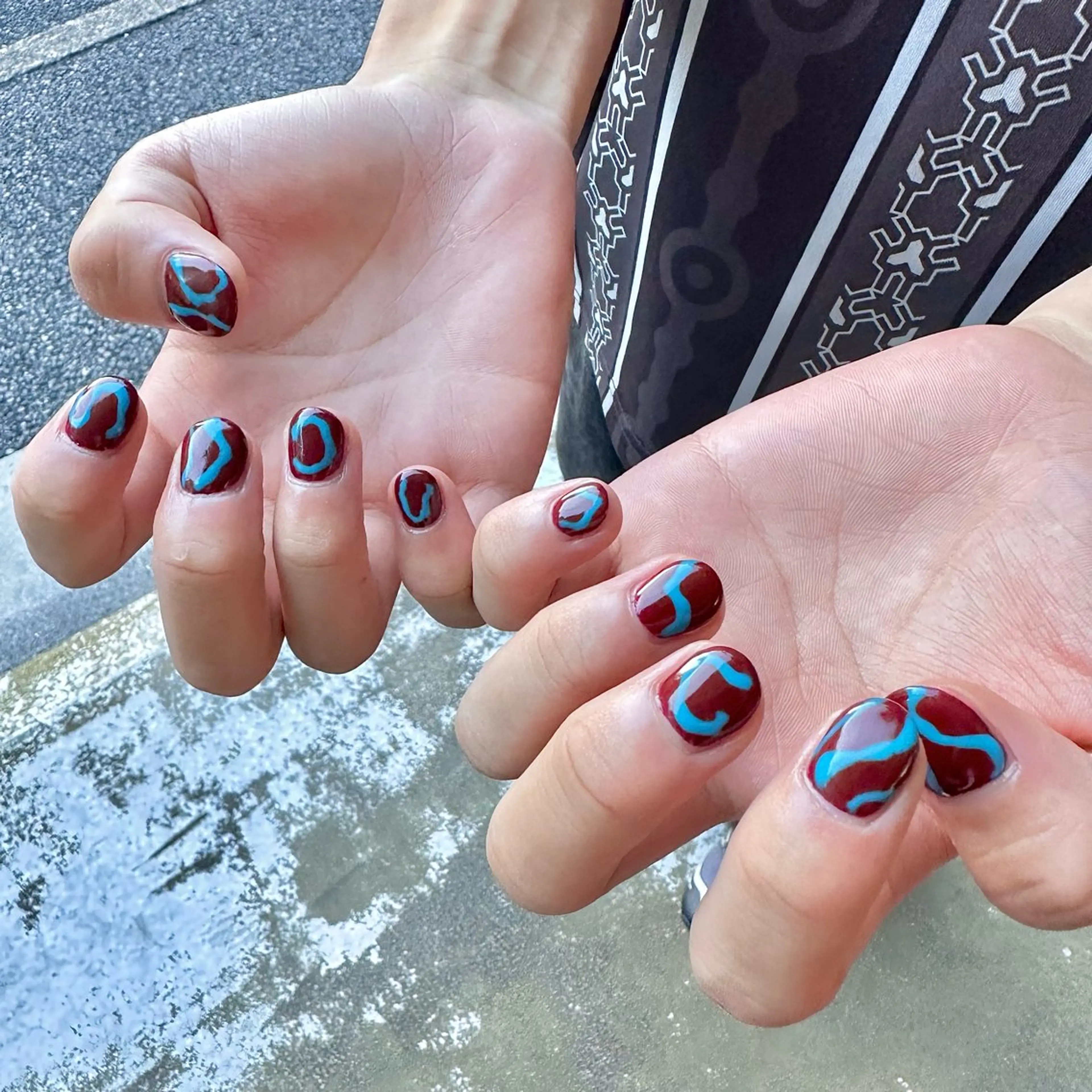 ネイル メンズネイル シモダ カスミ 🦀 @ksm_smdのネイルデザイン