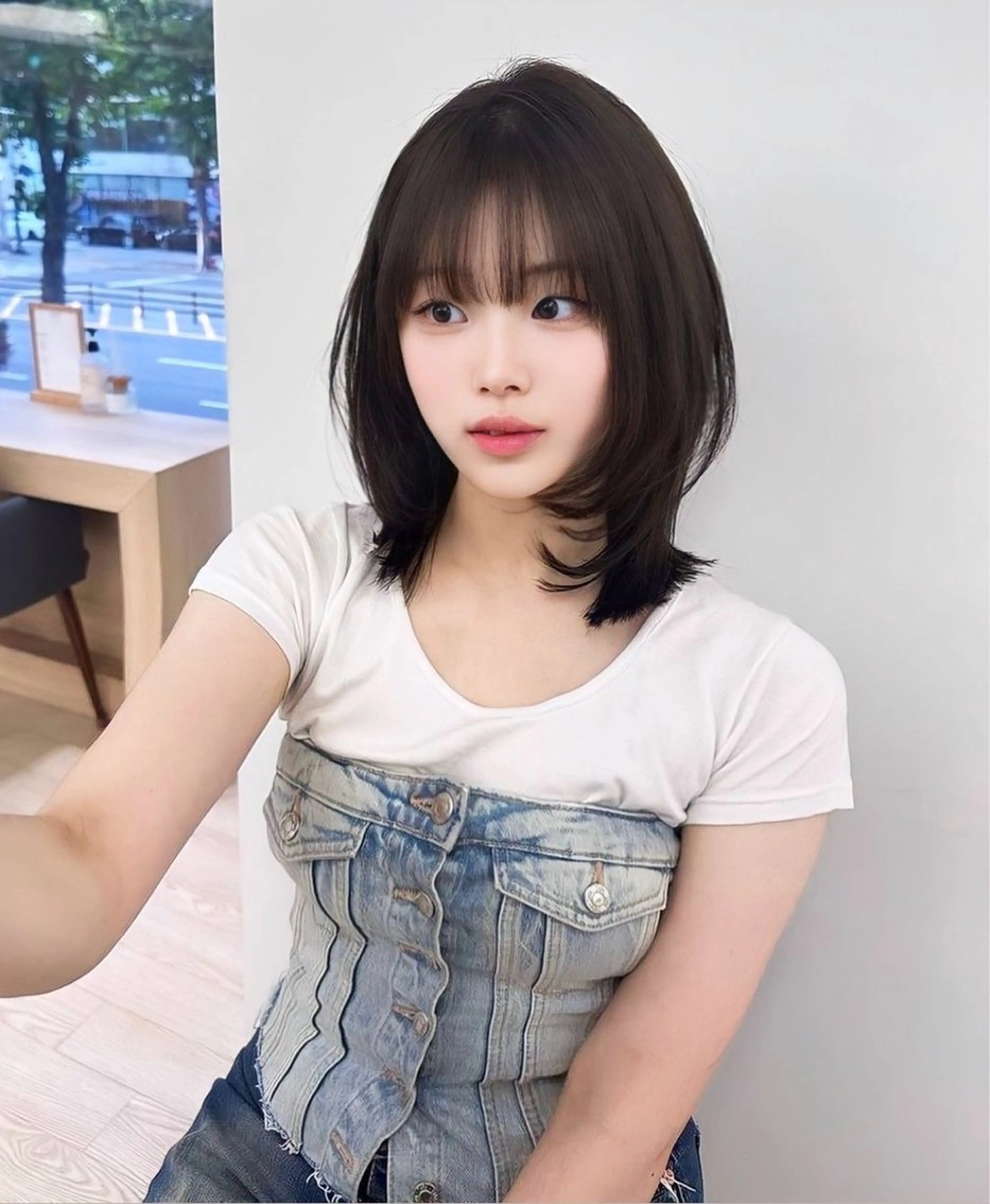 ミディアム EARTH所属・NATSUMI 透明感カラーのヘアスタイル