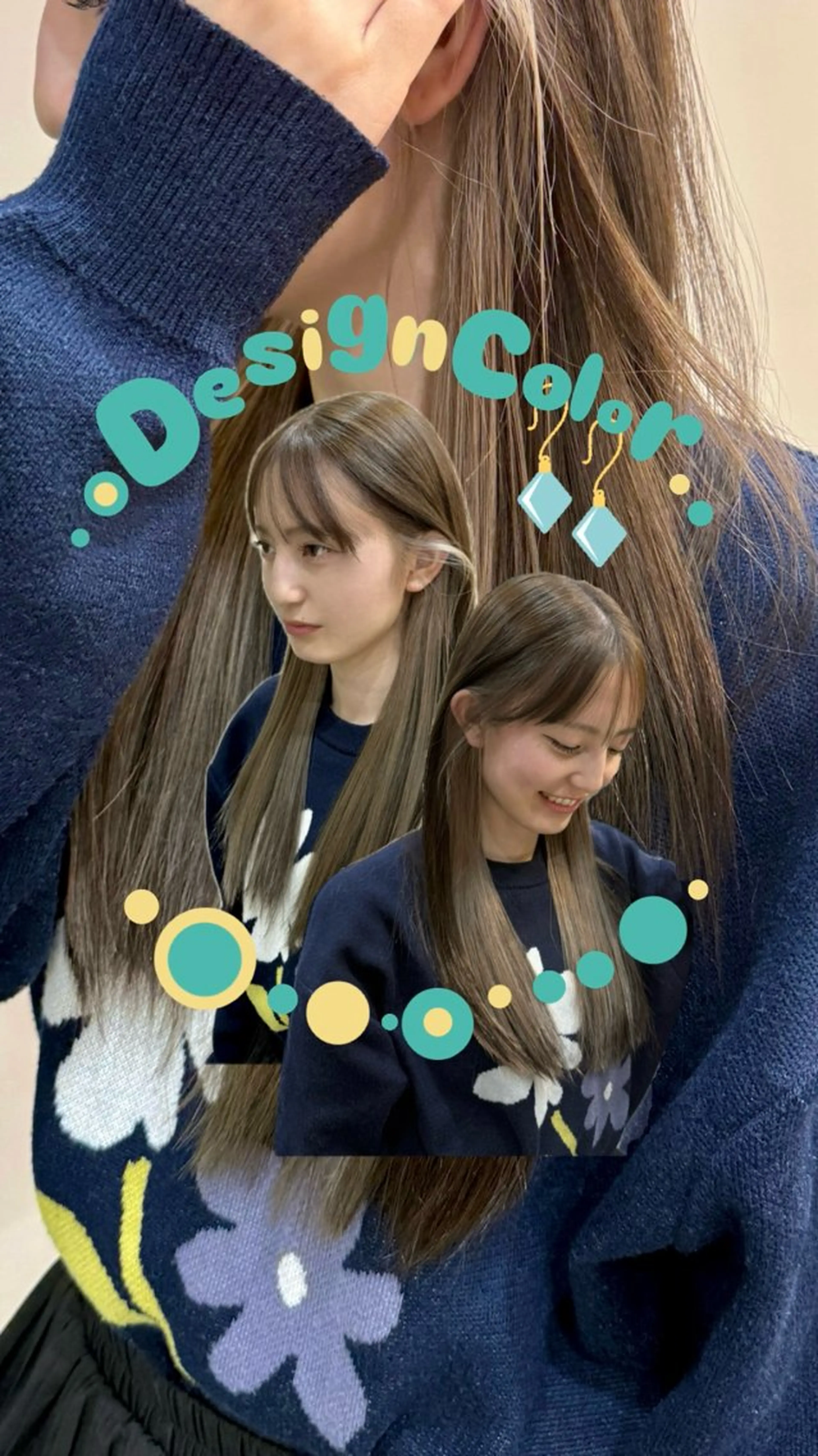 カラー igggy所属・松岡 茉和のヘアスタイル