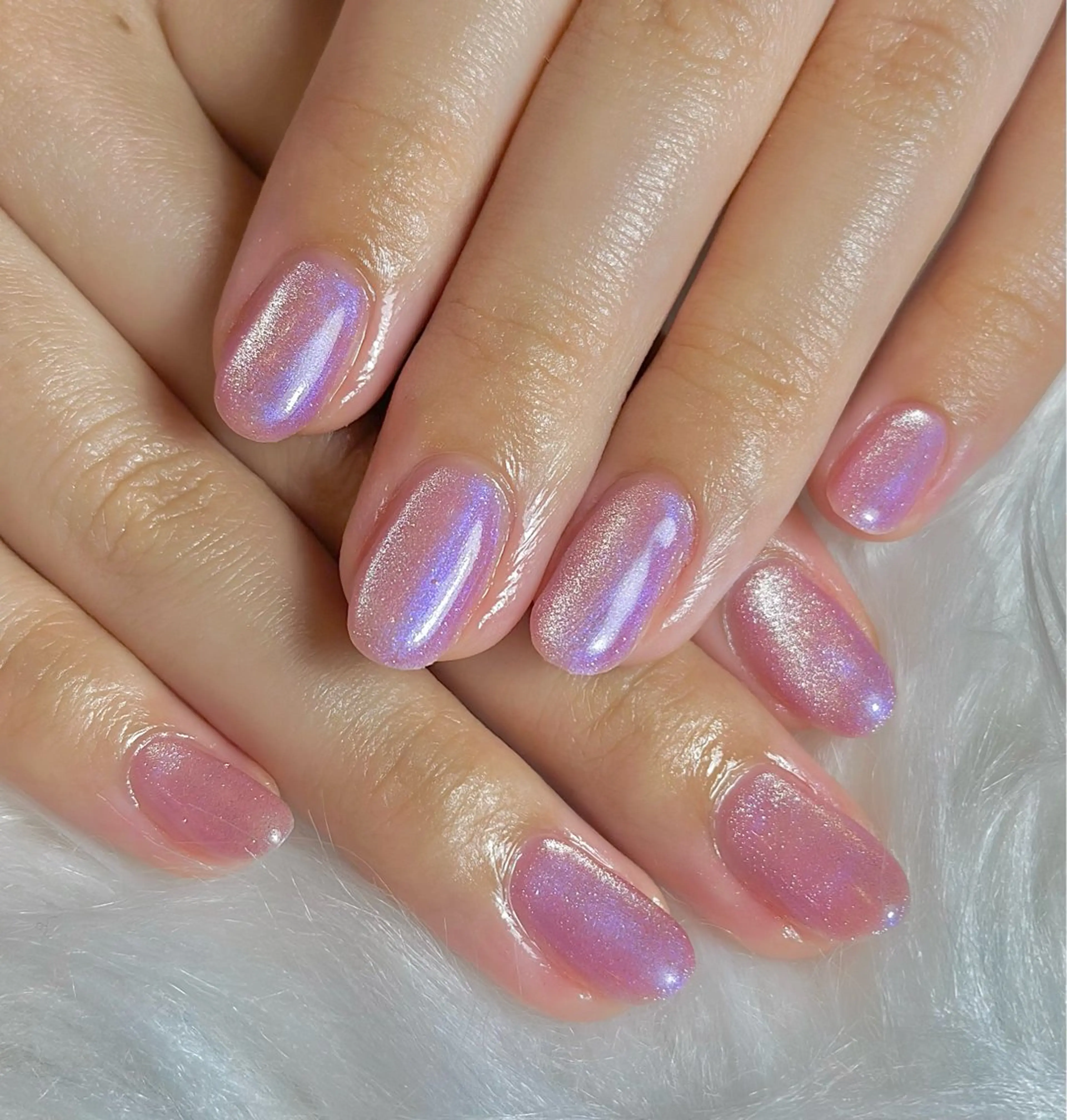 ネイル マグネットネイル ピンク ハンドネイル m_nail所属・O Mayaのネイルデザイン