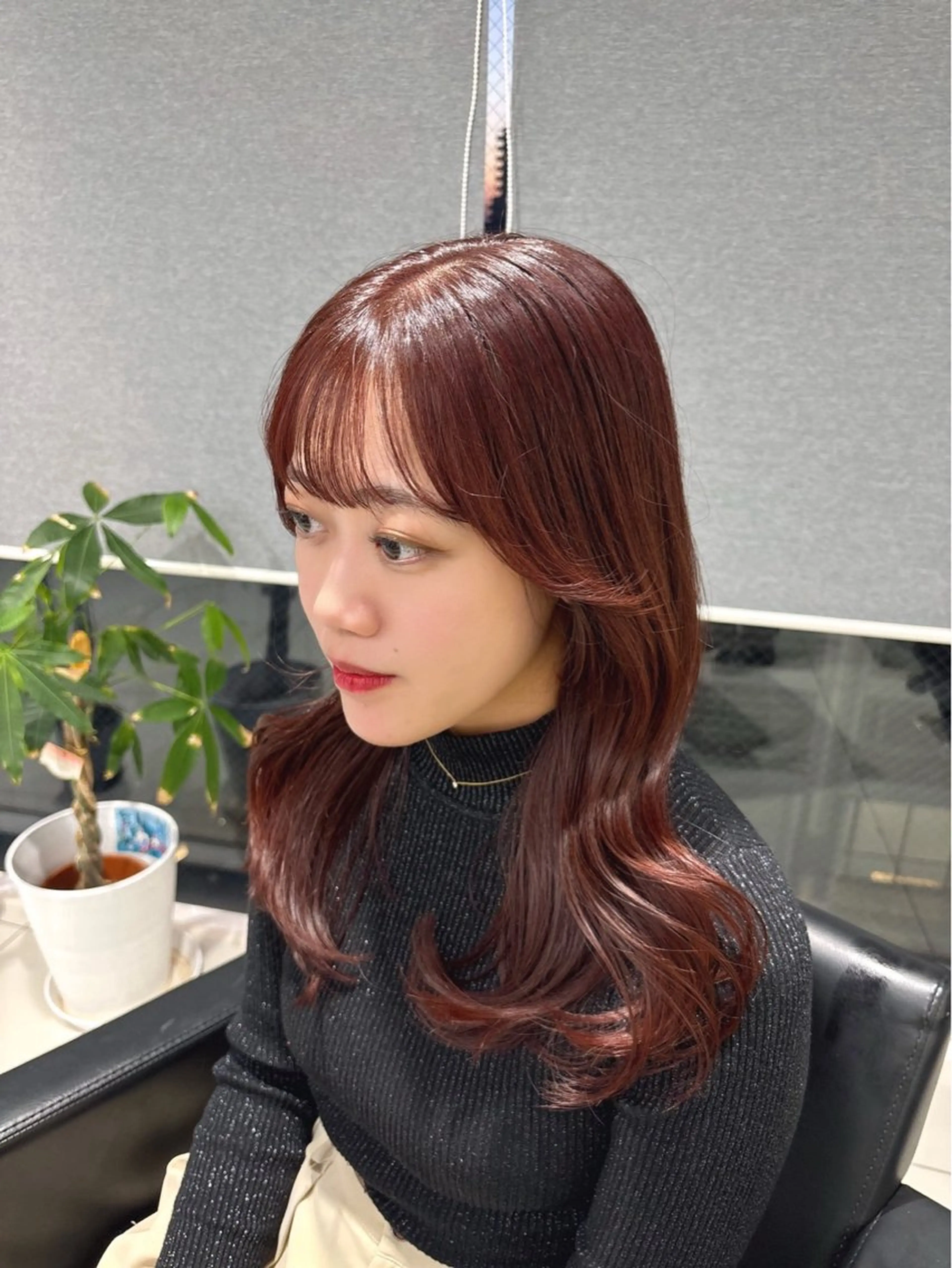 セミロング カラー ️ブリーチなし透明感 /アレンジ🎀こゆきのヘアスタイル